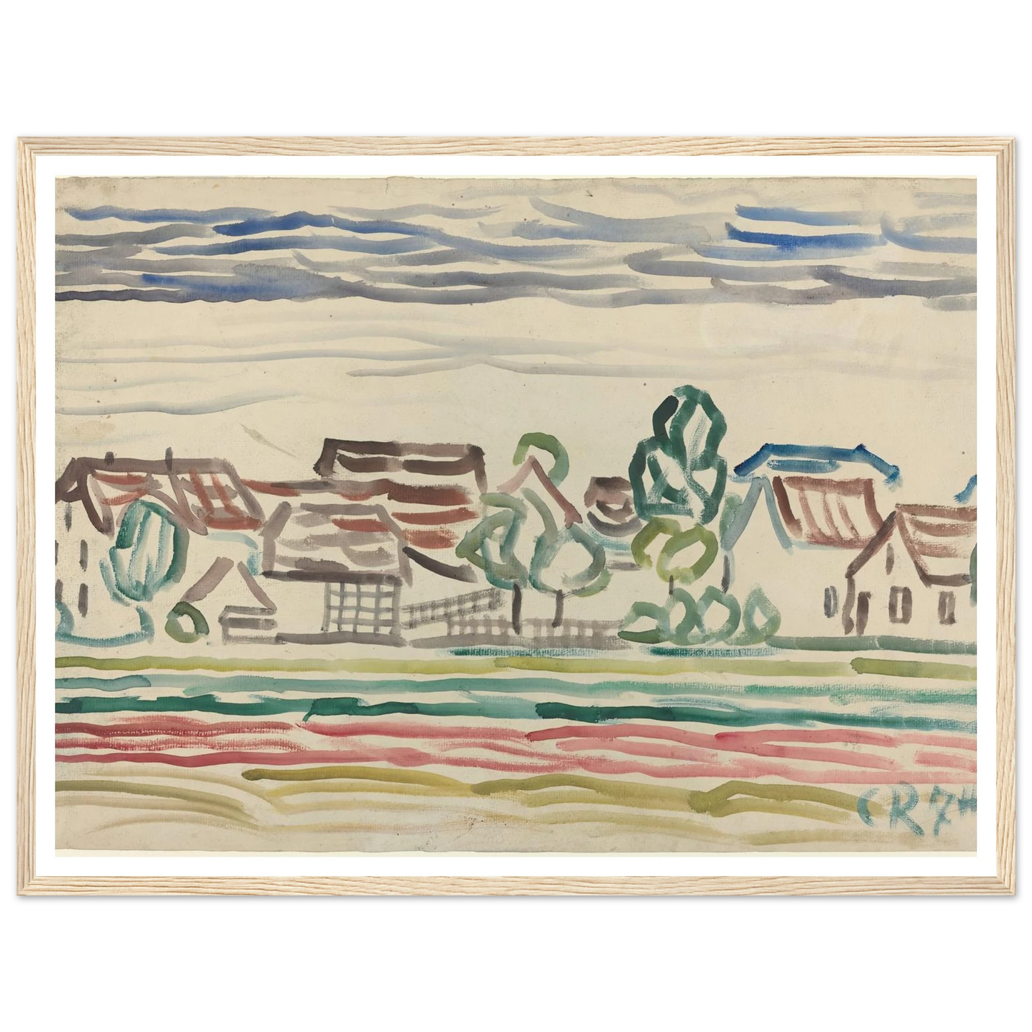 Landscape (1870s) Art Print | Christian Rohlfs-Quipham Collections