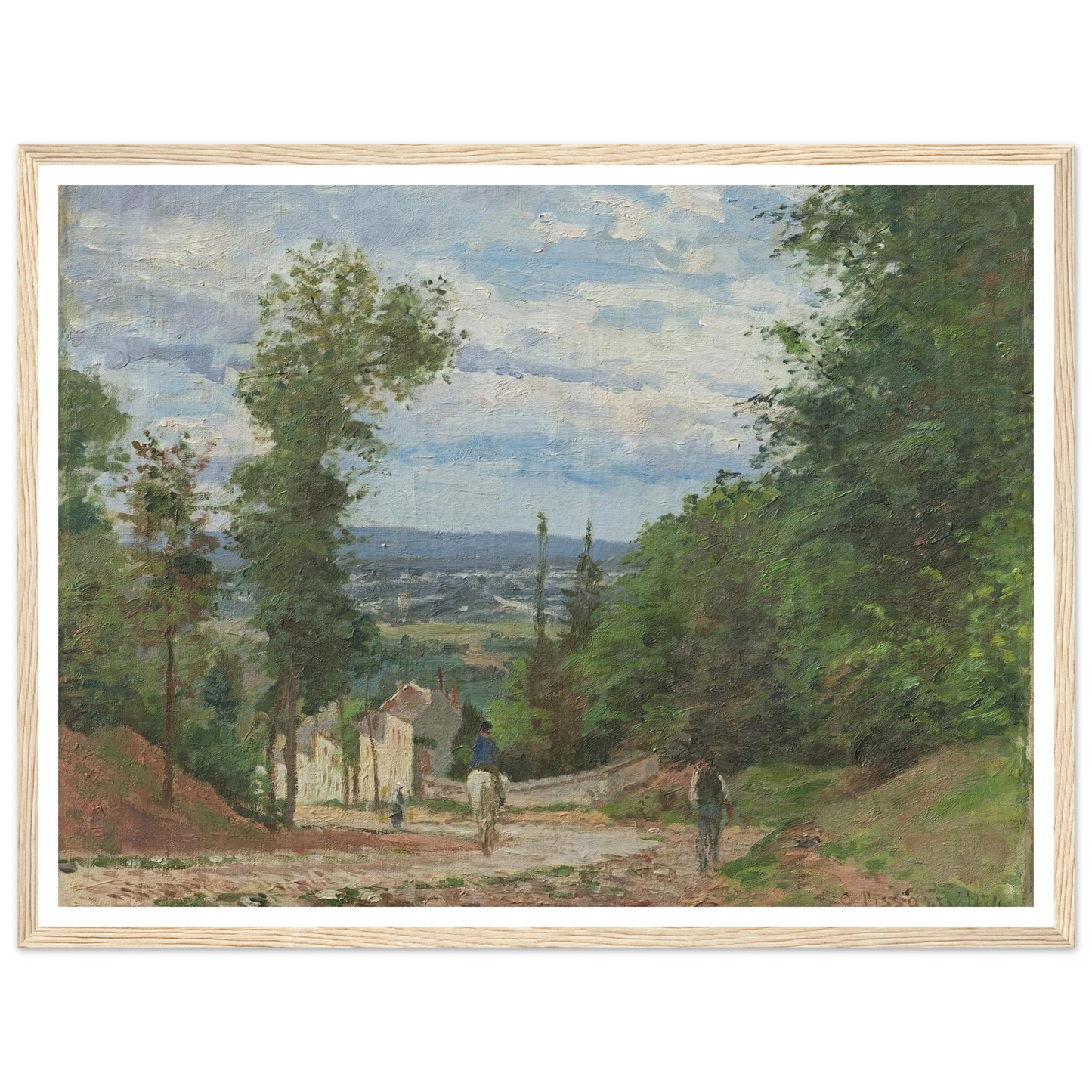 La Route de Marly, Louveciennes (1871) Art Print | Camille Pissarro-Quipham Collections