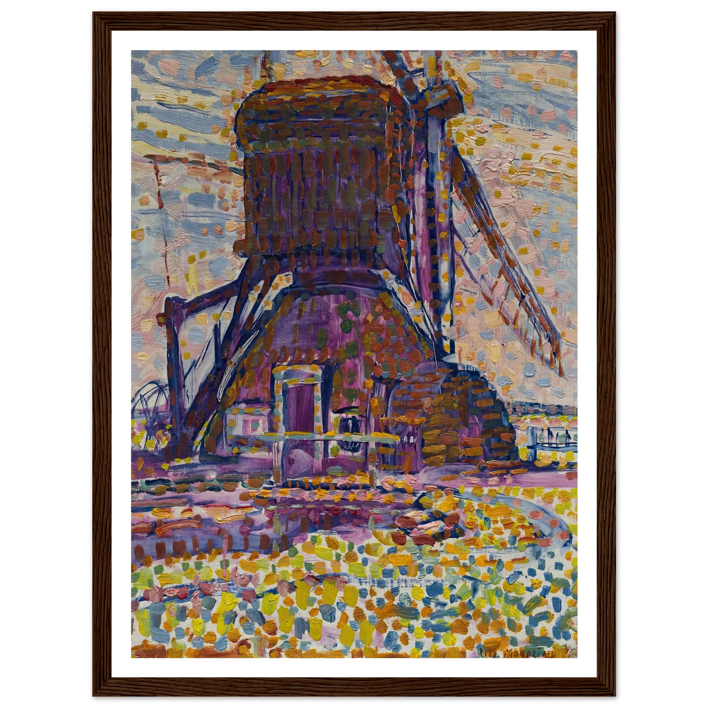 The Winkel Mill (1908) Art Print | Piet Mondrian-Quipham Collections