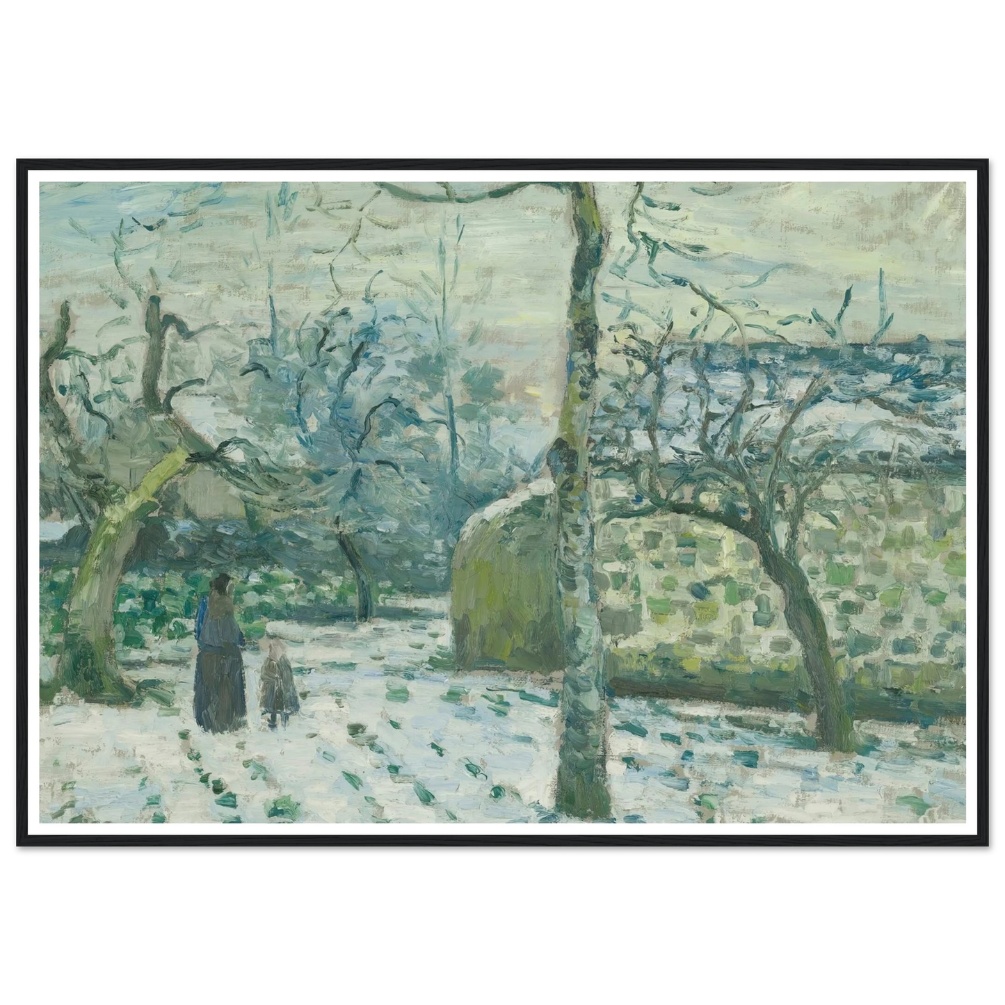 Effet De Neige À Montfoucault (circa 1874) Art Print | Camille Pissarro-Quipham Collections