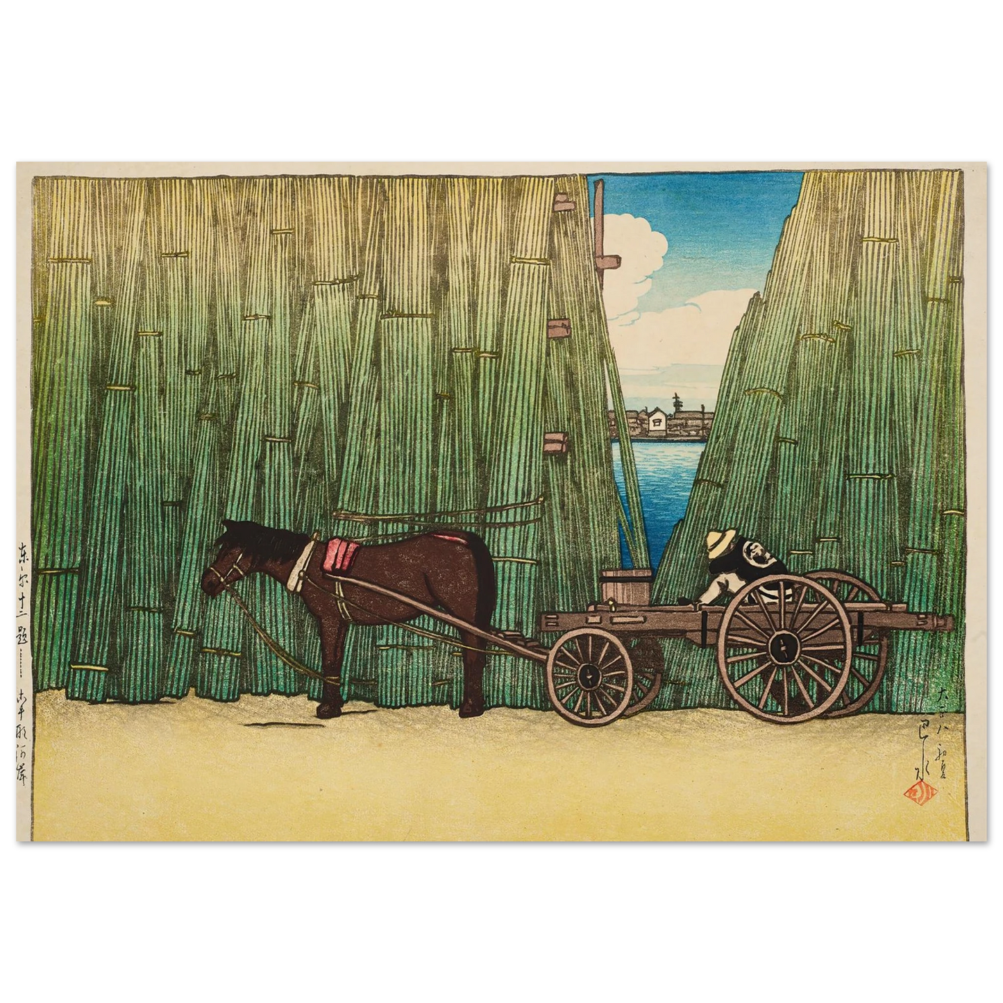 Komagata kashi (River bank, Komagata) (1919) Art Print | Kawase Hasui-Quipham Collections