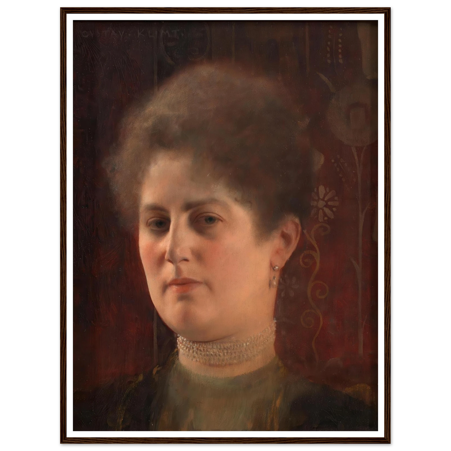 Bildnis einer unbekannten Frau (Frau Heymann) (1884–1904) Art Print | Gustav Klimt-Quipham Collections