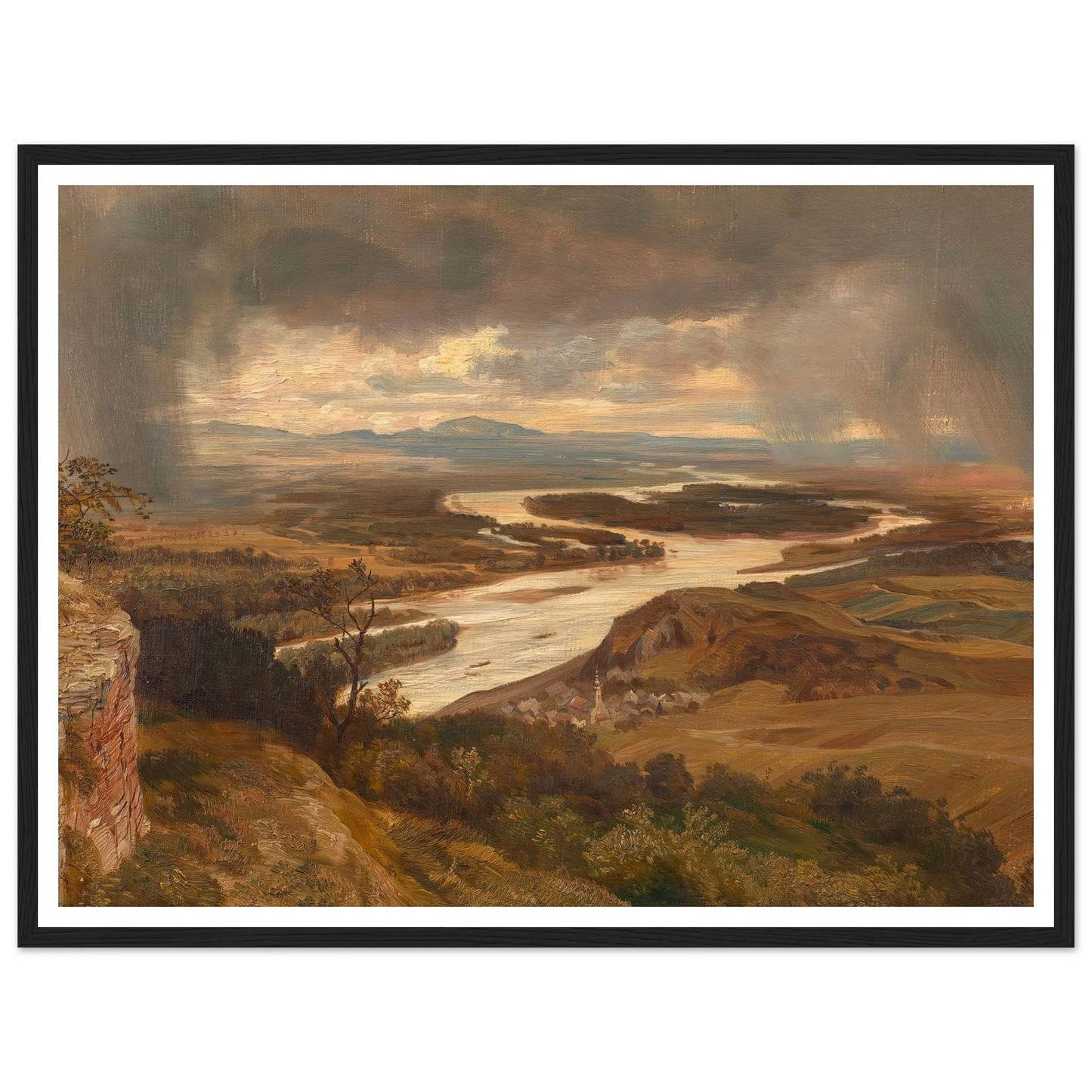 Die Donauauen bei Wien (ca. 1870) Art Print | Josef Hoffmann-Quipham Collections