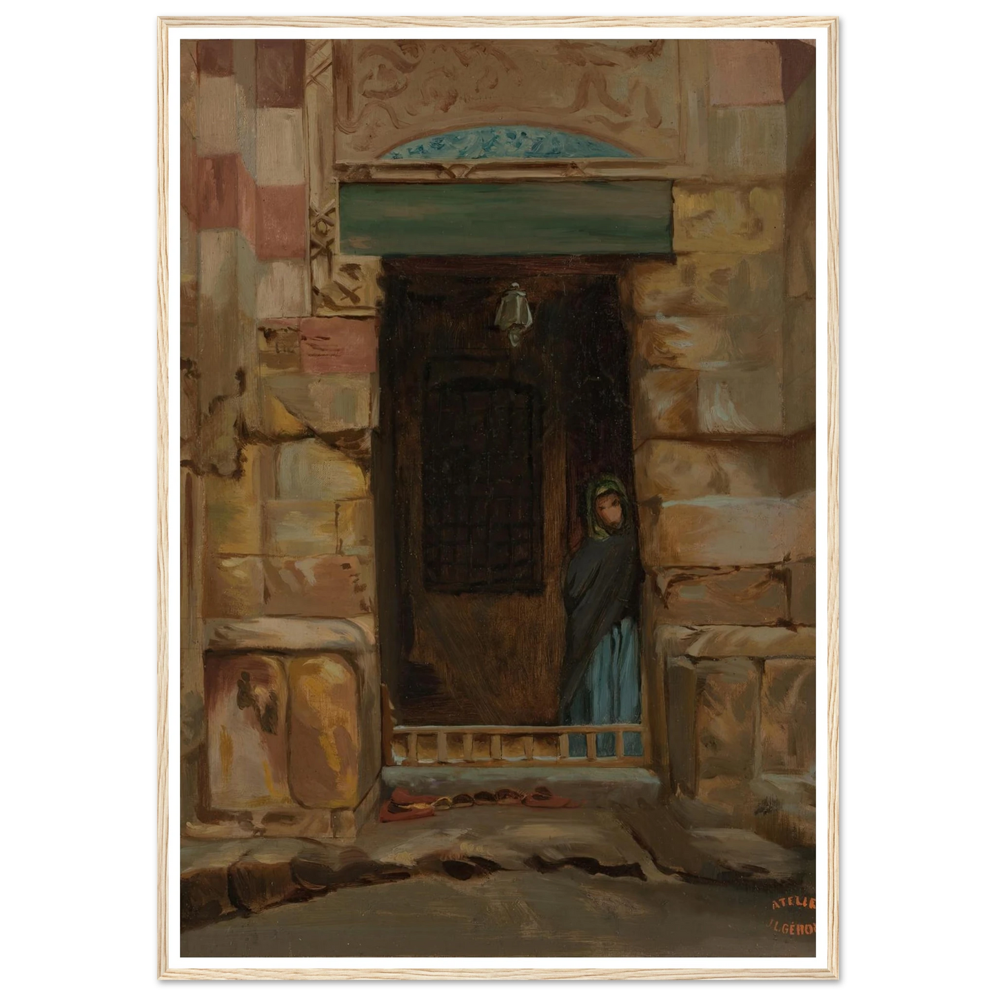 Arab Woman in a Doorway (1870) Art Print | Jean Leon Gerome-Quipham Collections