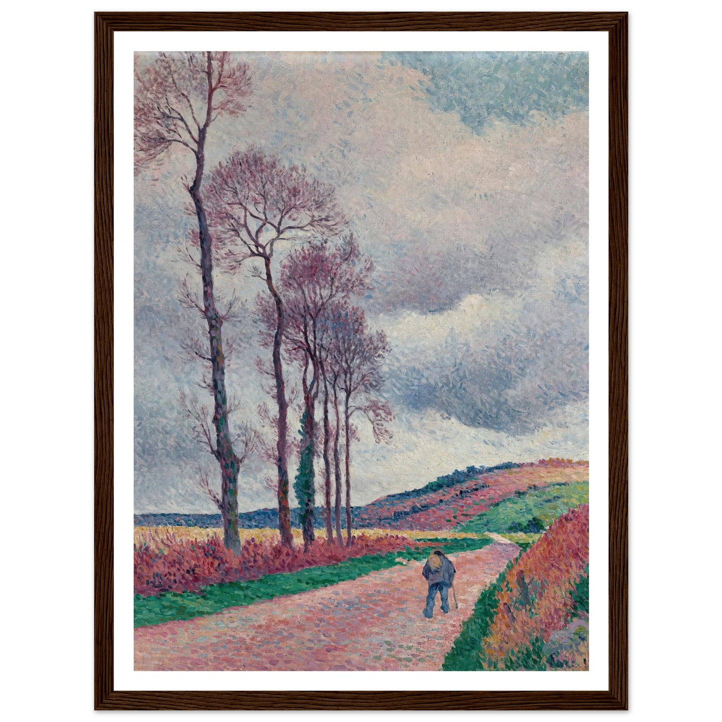 La route aux environs de Méréville (1902) Art Print | Maximilien Luce-Quipham Collections