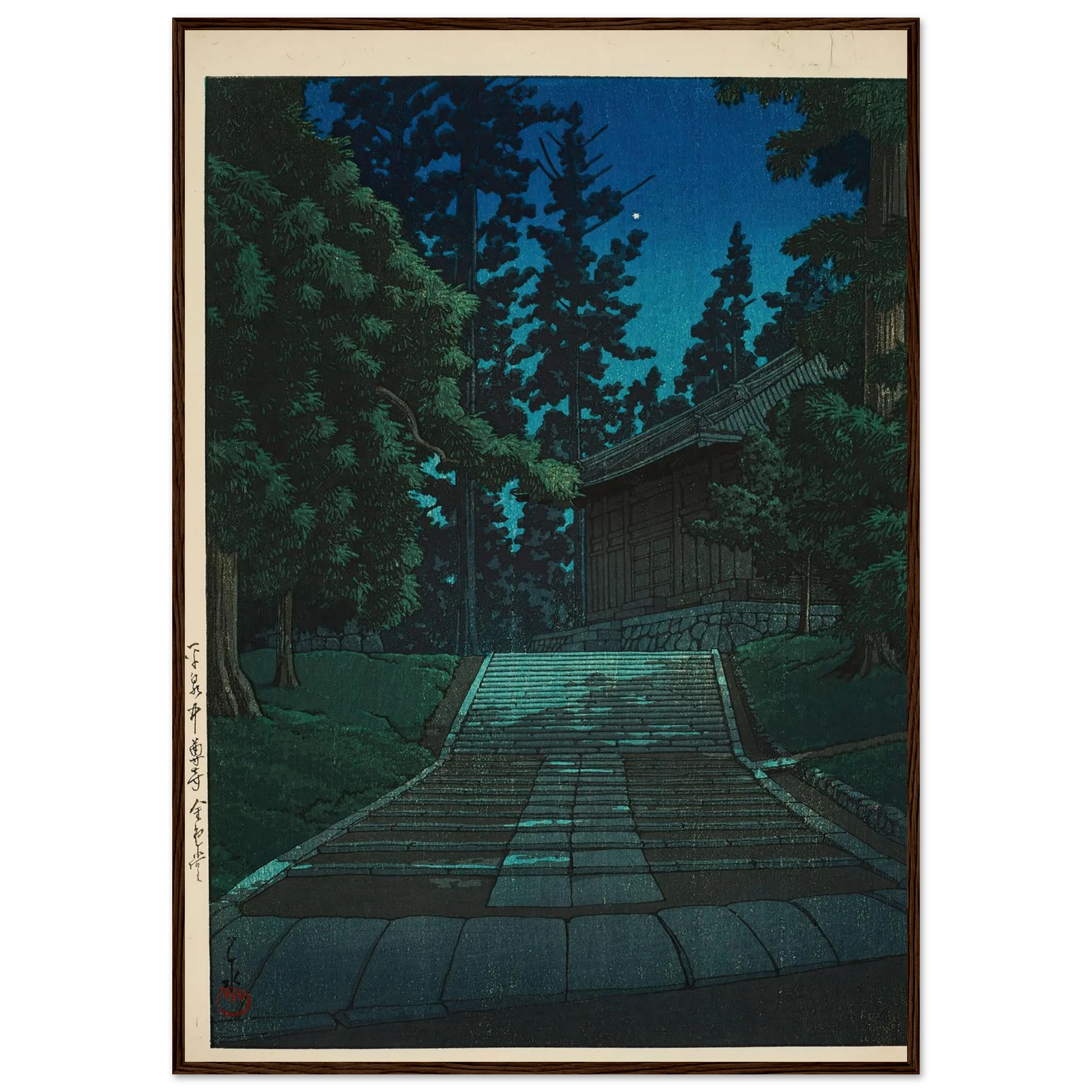 Hiraizumi Chuson-ji Konjikido (The Golden Hall at Chuson-ji Temple in Hiraizumi) (1935) Art Print | Kawase Hasui-Quipham Collections