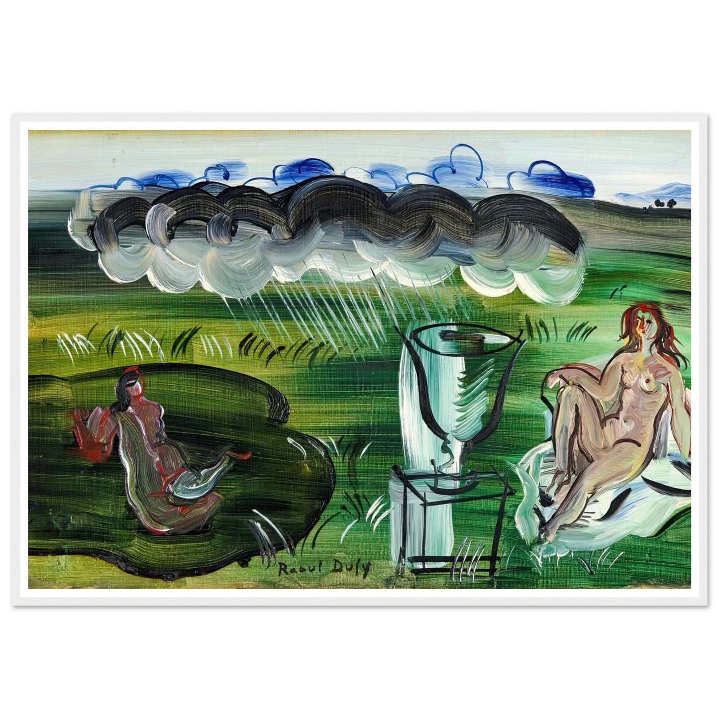 Composition avec vase et nus (1942) Art Print | Raoul Dufy-Quipham Collections
