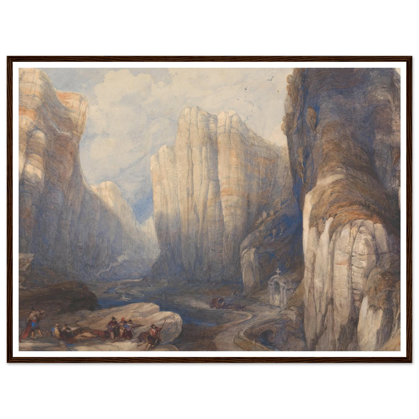 The Pass of Pancorbo, The Pyrenees Art Print | David Roberts-Quipham Collections