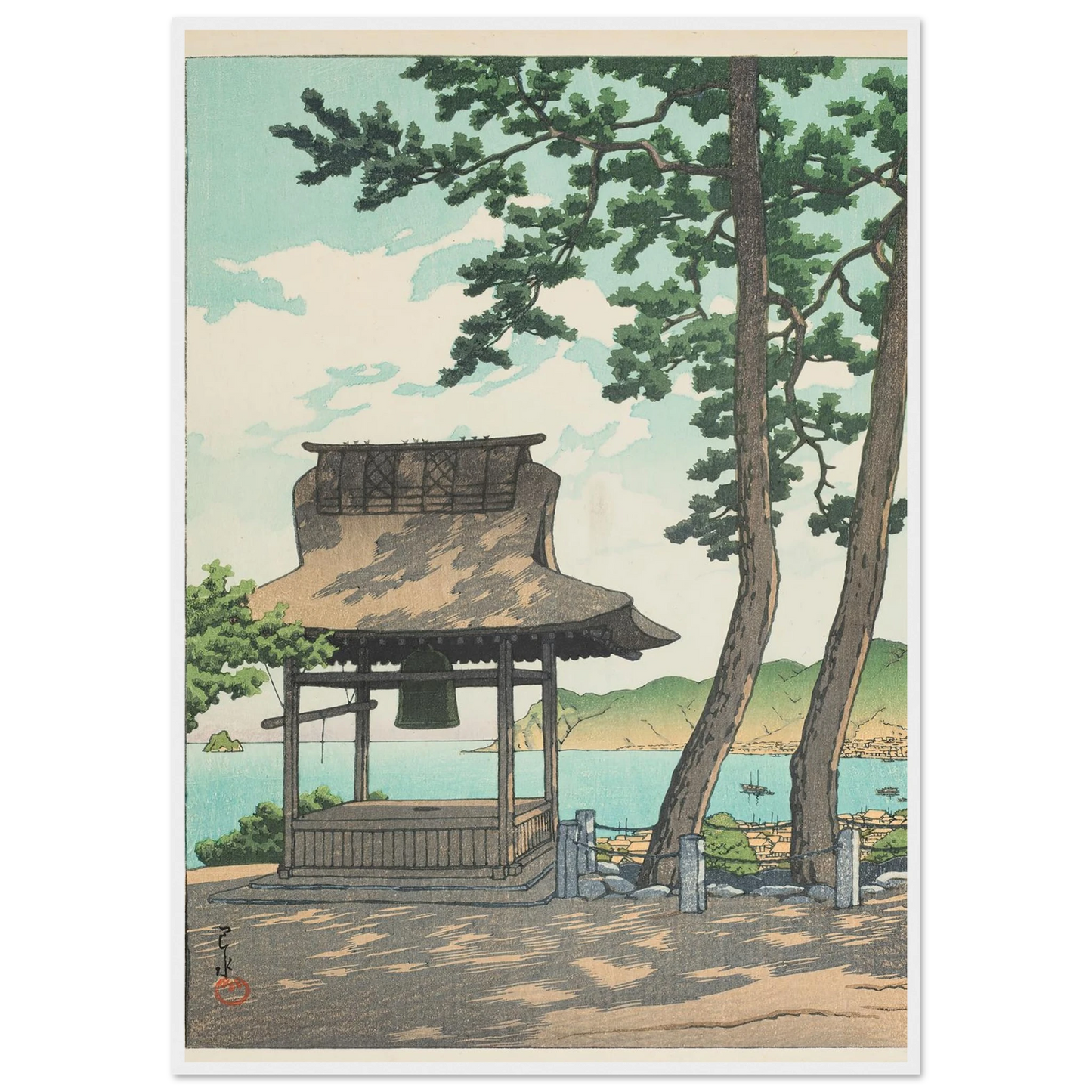 Izu Ito Shugetsuin (Shugetsu Temple in Ito, Izu) (1933) Art Print | Kawase Hasui-Quipham Collections