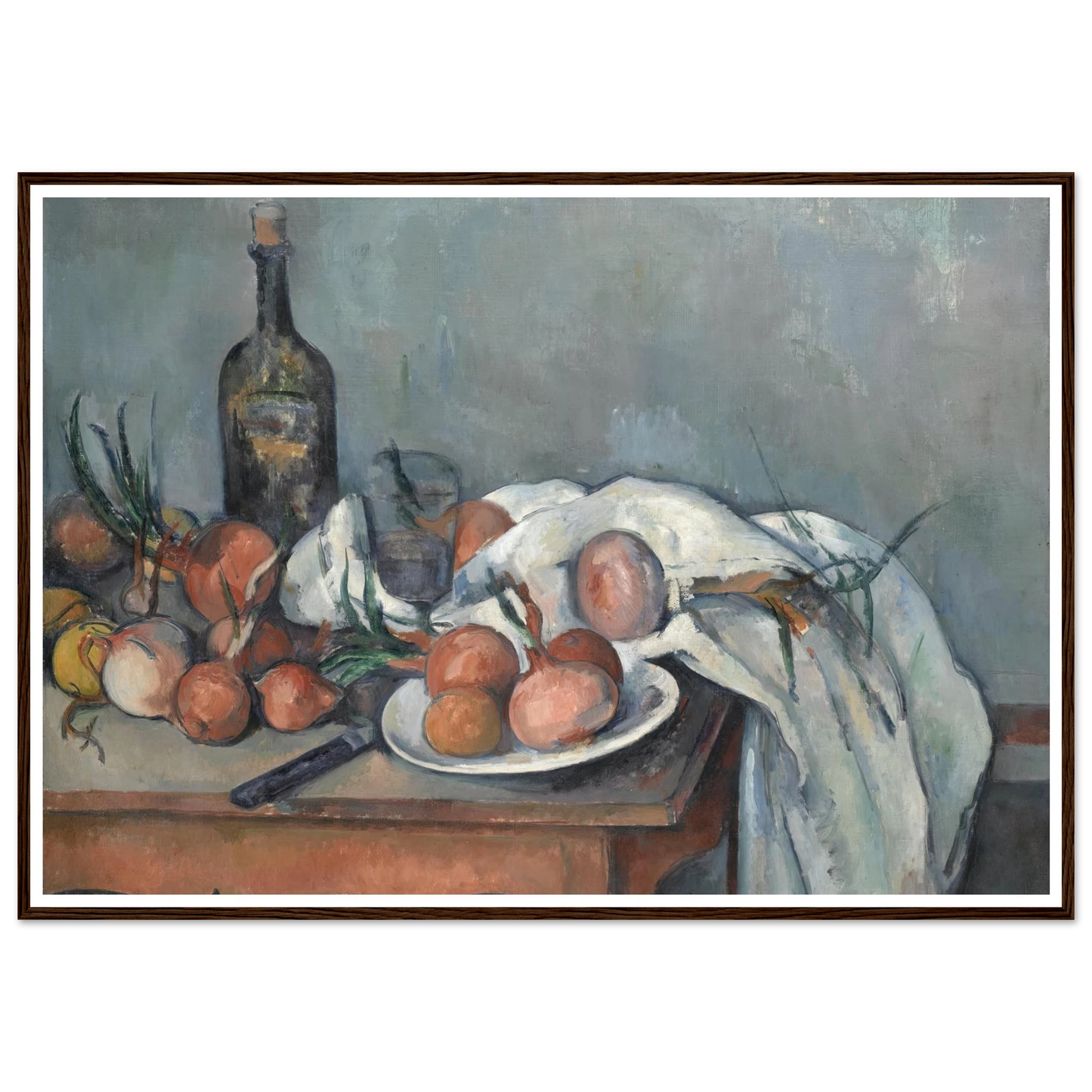Still Life with Onions (1896 - 1898) Art Print | Paul Cezanne-Quipham Collections