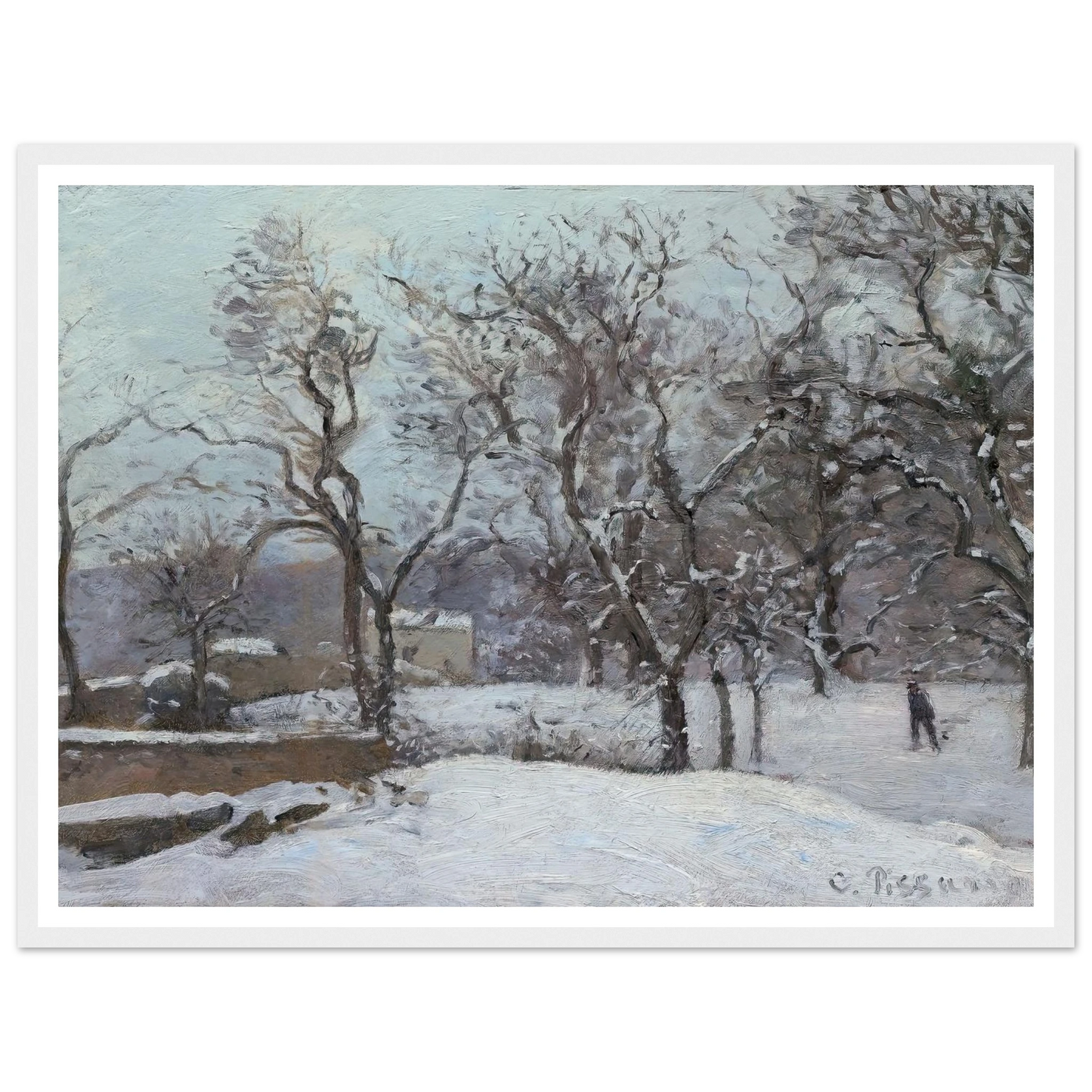 Snow at Louveciennes (c. 1870) Art Print | Camille Pissarro-Quipham Collections