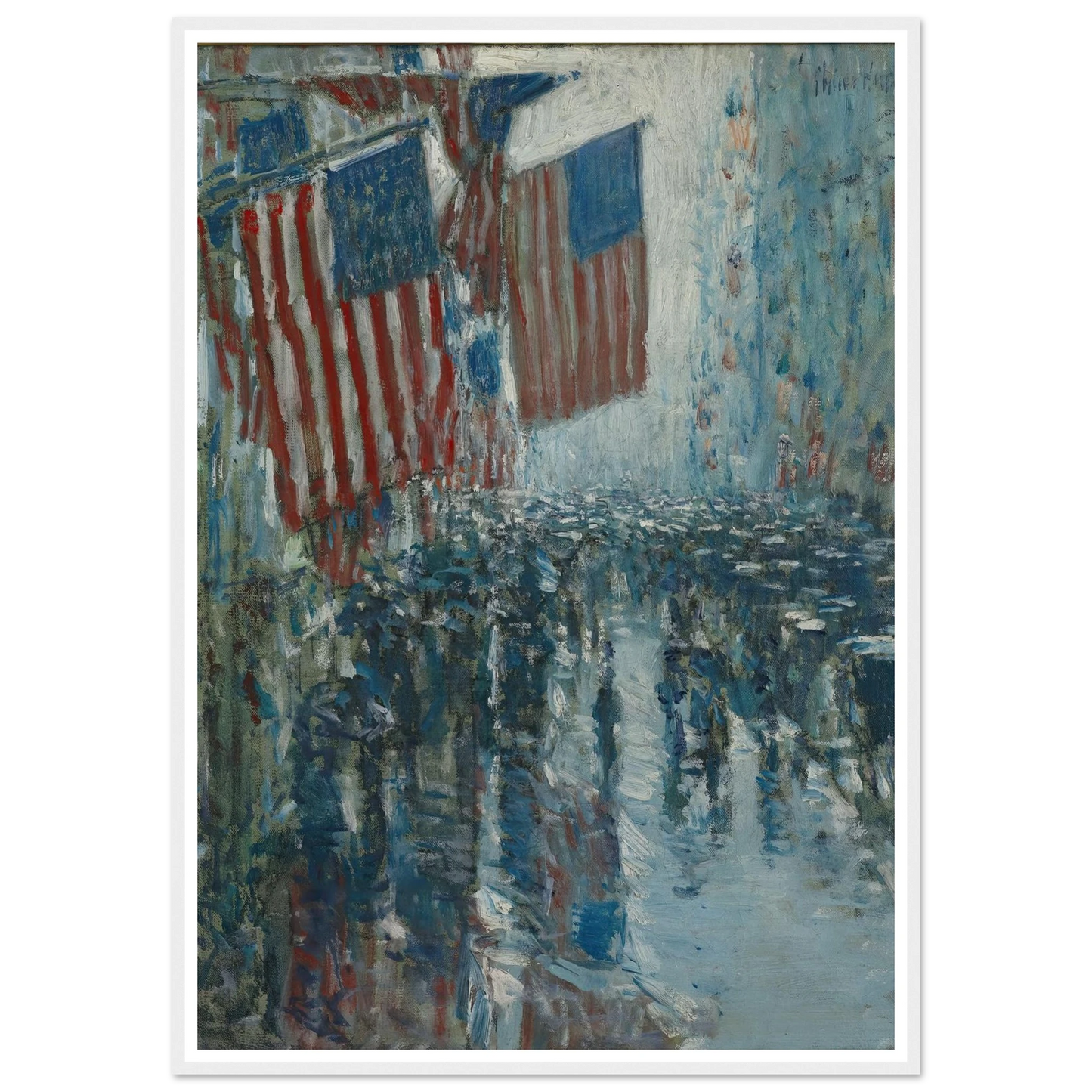 Rainy Day, Fifth Avenue (1916) Art Print | Childe Hassam-Quipham Collections