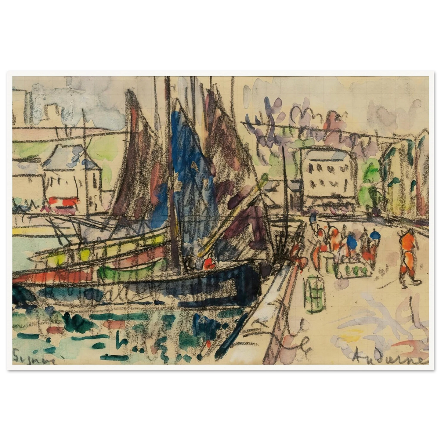 Audierne (1927) Art Print | Paul Signac-Quipham Collections