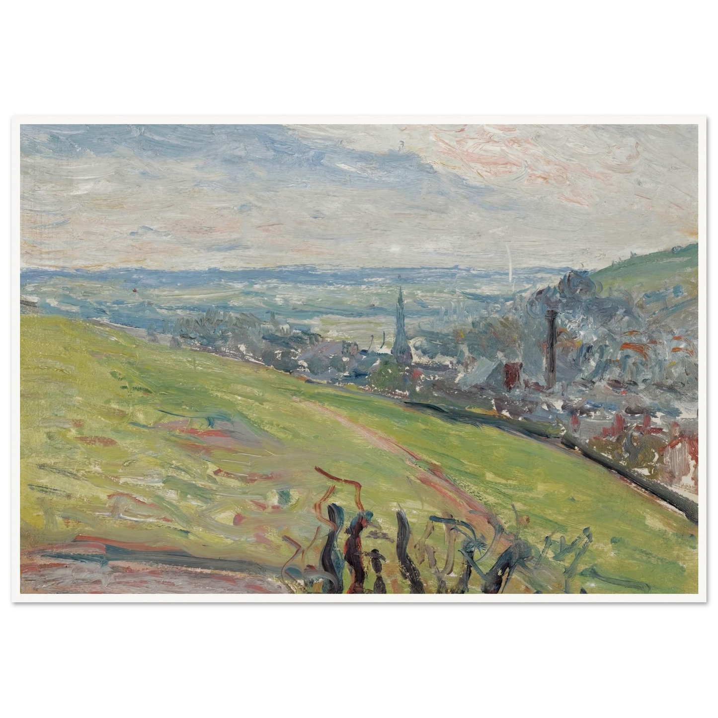 Environs De Rouen (1883) Art Print | Camille Pissarro-Quipham Collections