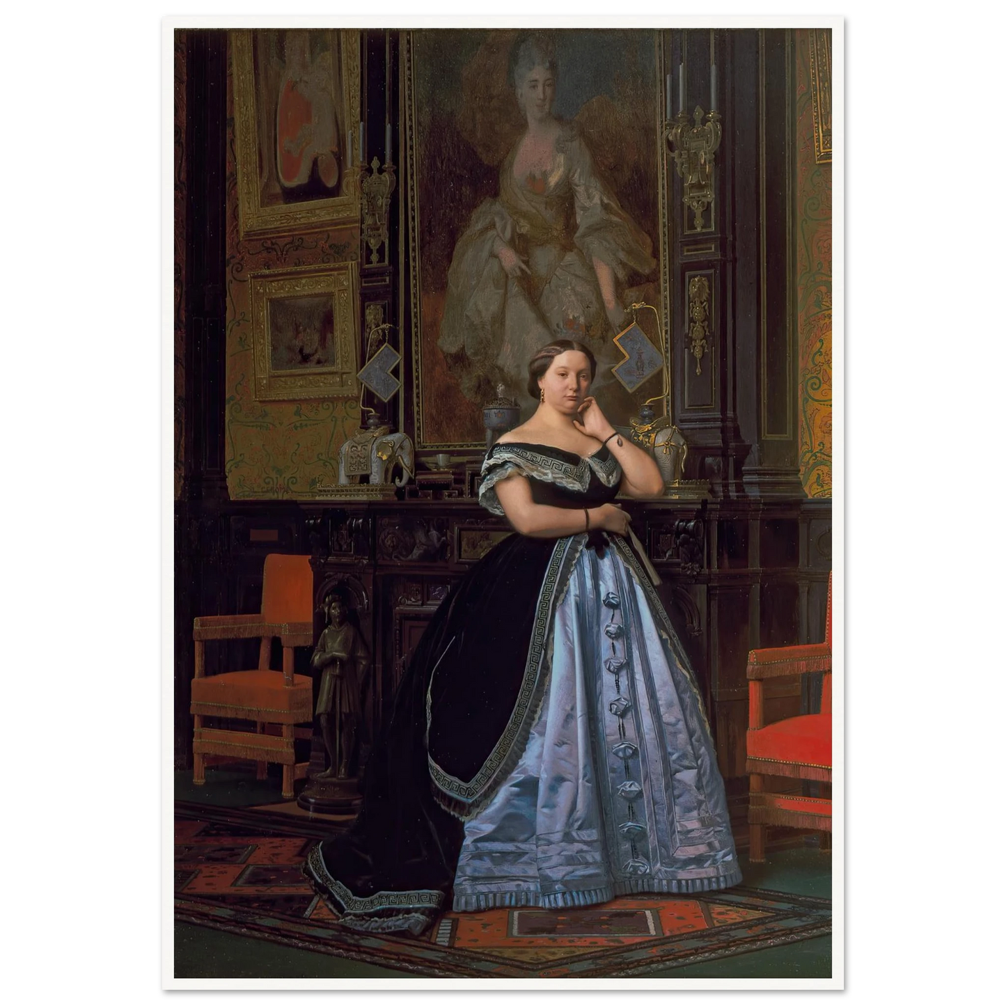 Portrait of Charlotte de Rothschild (1866) Art Print | Jean Leon Gerome-Quipham Collections