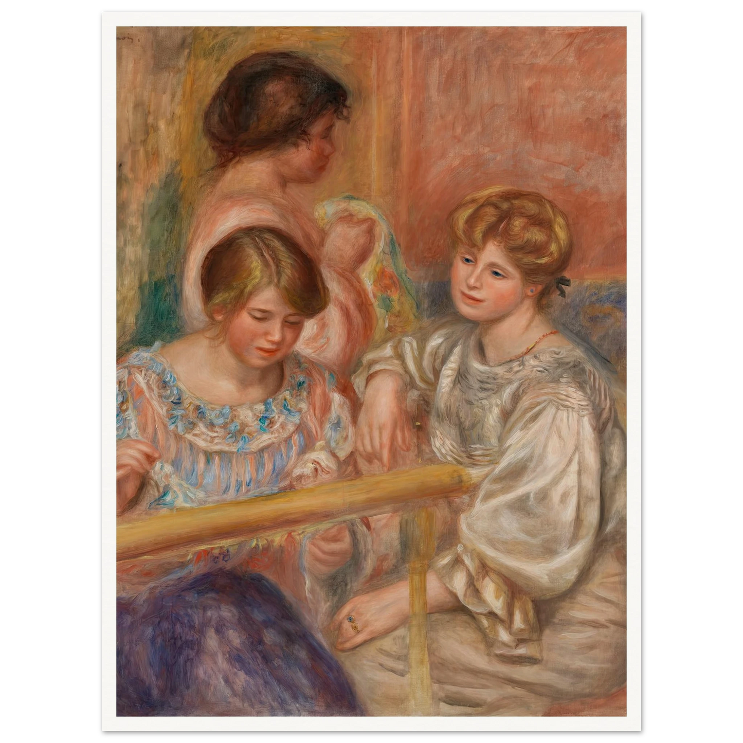 Embroiderers (Les Brodeuses) (c. 1902) Art Print | Pierre Auguste Renoir-Quipham Collections