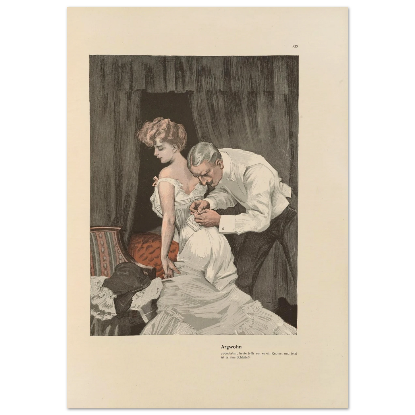 Argwohn (1908) Art Print | Ferdinand Freiherr von Reznicek-Quipham Collections