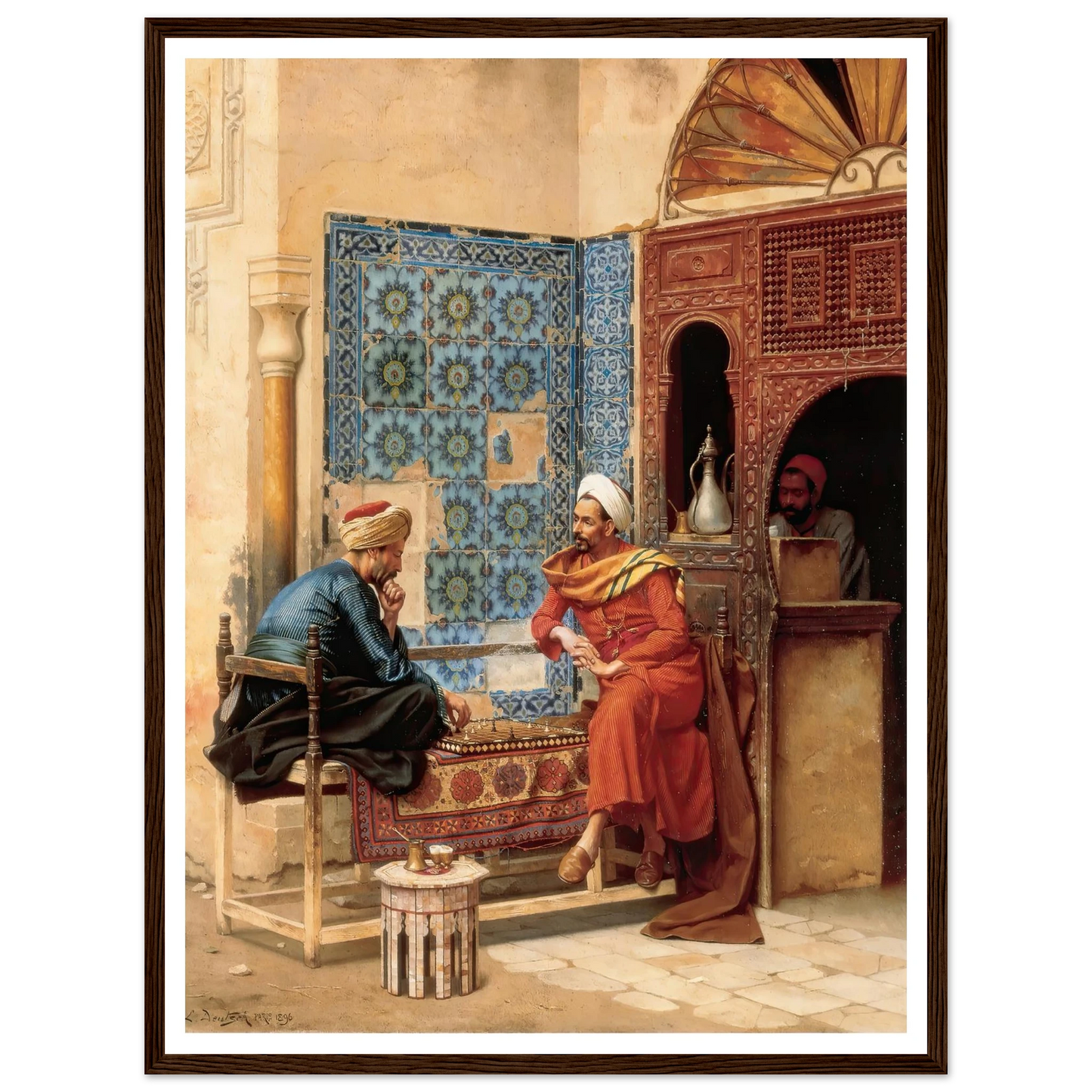 The Chess Game (1896) Art Print | Ludwig Deutsch-Quipham Collections