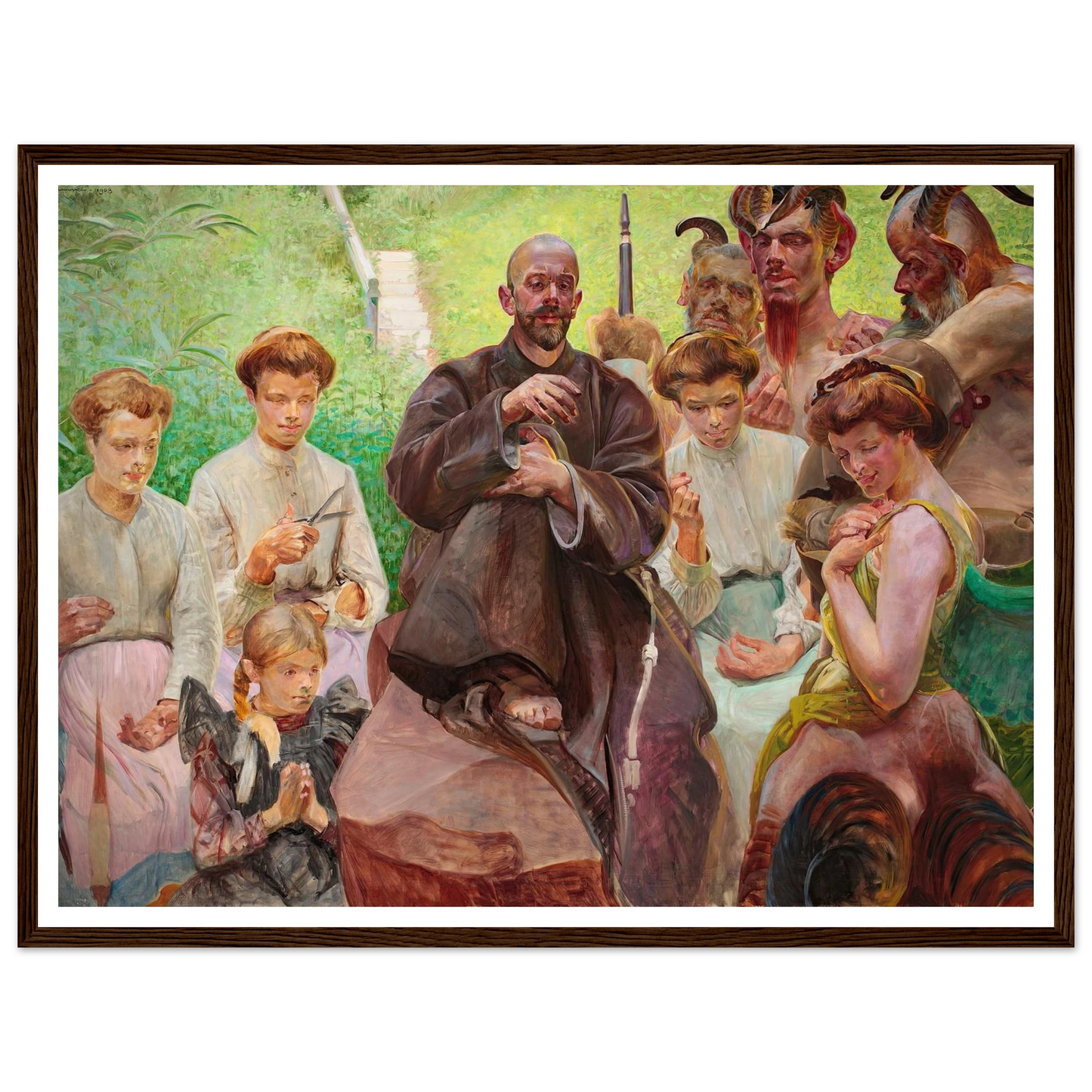 Saint Francis (1908) Art Print | Jacek Malczewski-Quipham Collections