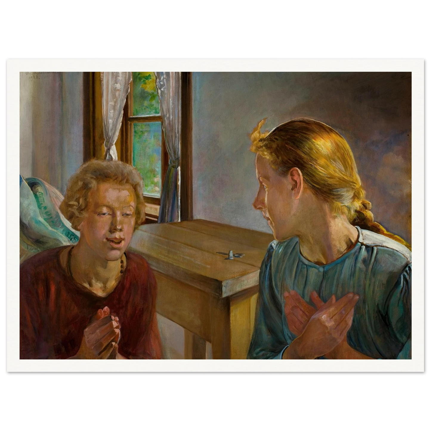 Annunciation (1923) Art Print | Jacek Malczewski-Quipham Collections