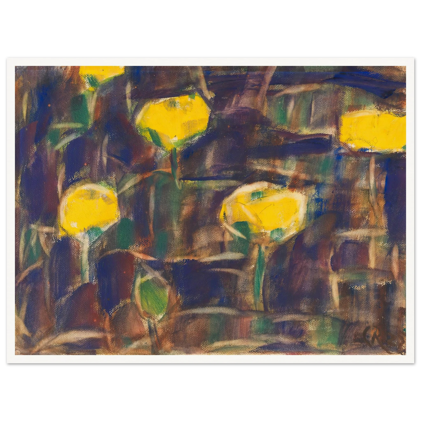 Seerosen (1925) Art Print | Christian Rohlfs-Quipham Collections