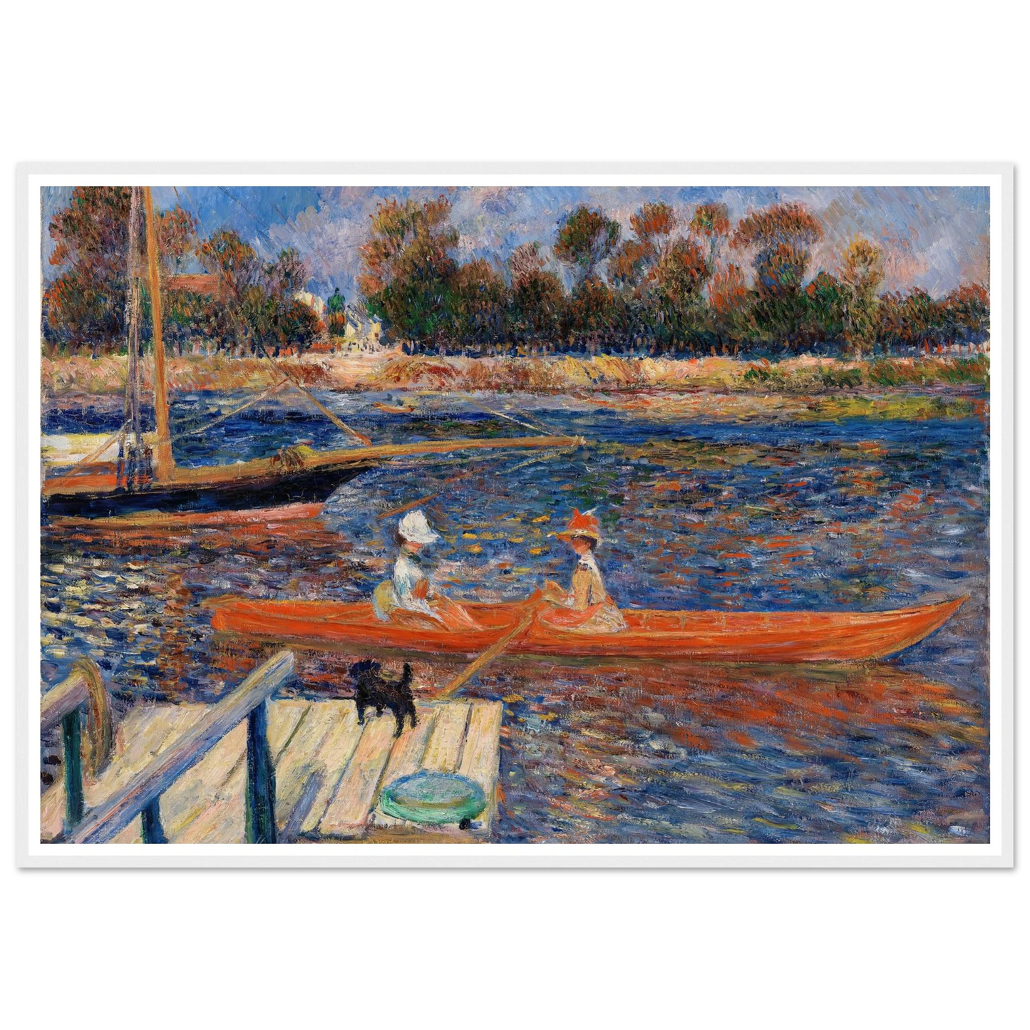 The Seine at Argenteuil (La Seine à Argenteuil) (1888) Art Print | Pierre Auguste Renoir-Quipham Collections