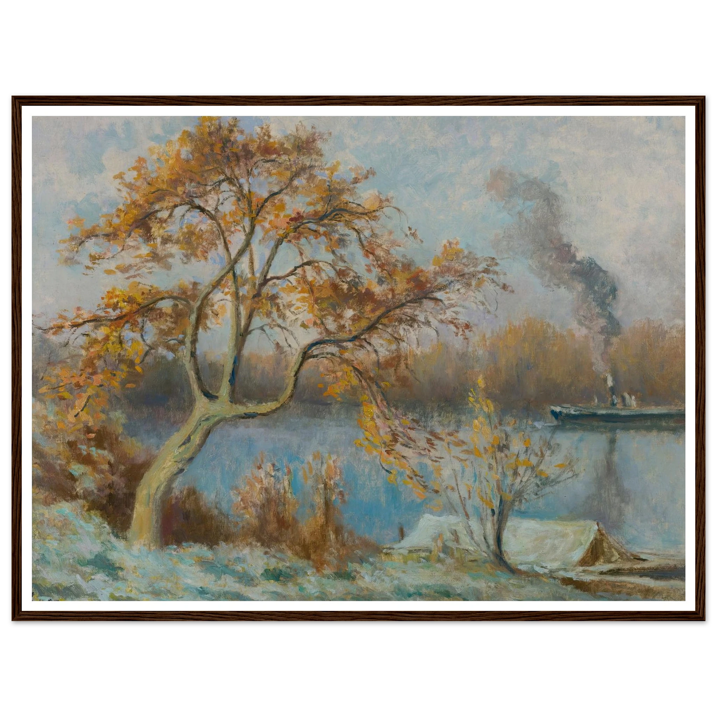 Les Bords De Seine Au Printemps (circa 1920) Art Print | Maximilien Luce-Quipham Collections