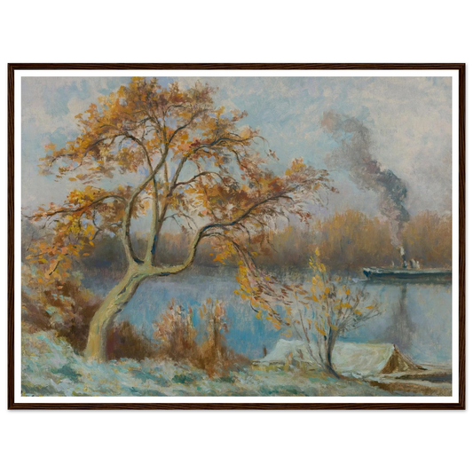 Les Bords De Seine Au Printemps (circa 1920) Art Print | Maximilien Luce-Quipham Collections