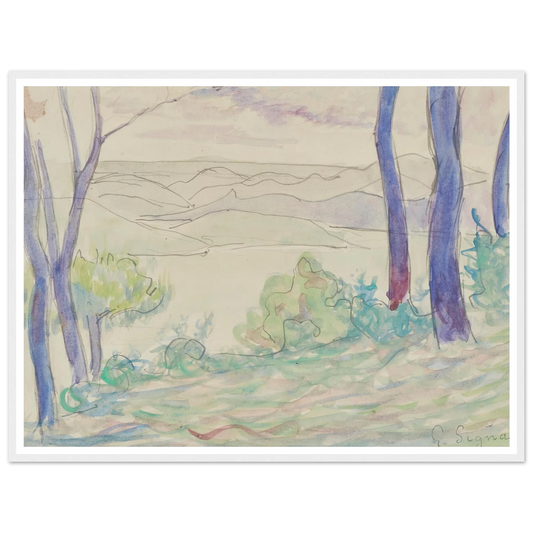 Paysage méditerranéen (1895) Art Print | Paul Signac-Quipham Collections