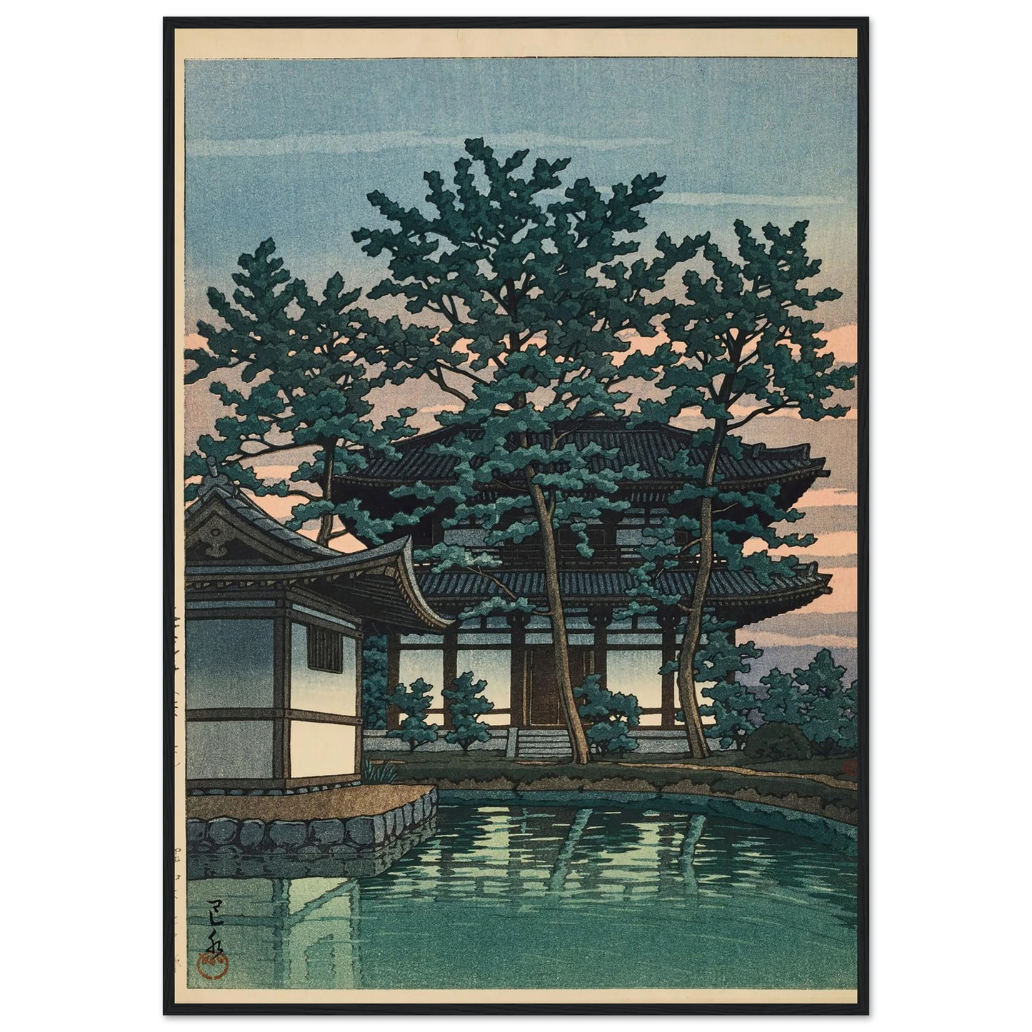 Kikoji, Nara ken (Kiko Temple, Nara Prefecture) (1950) Art Print | Kawase Hasui-Quipham Collections