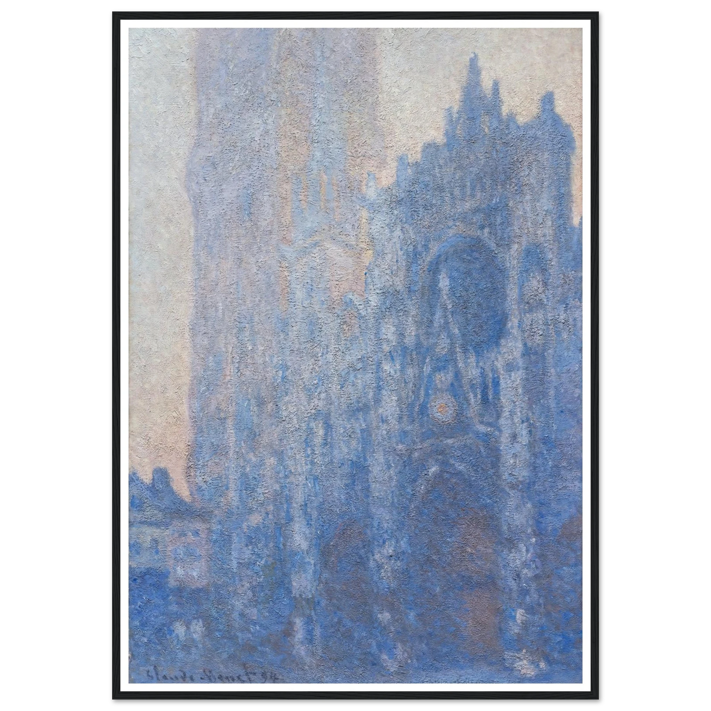Rouen Cathedral Façade and Tour d’Albane (Morning Effect) (1894) Art Print | Claude Monet-Quipham Collections