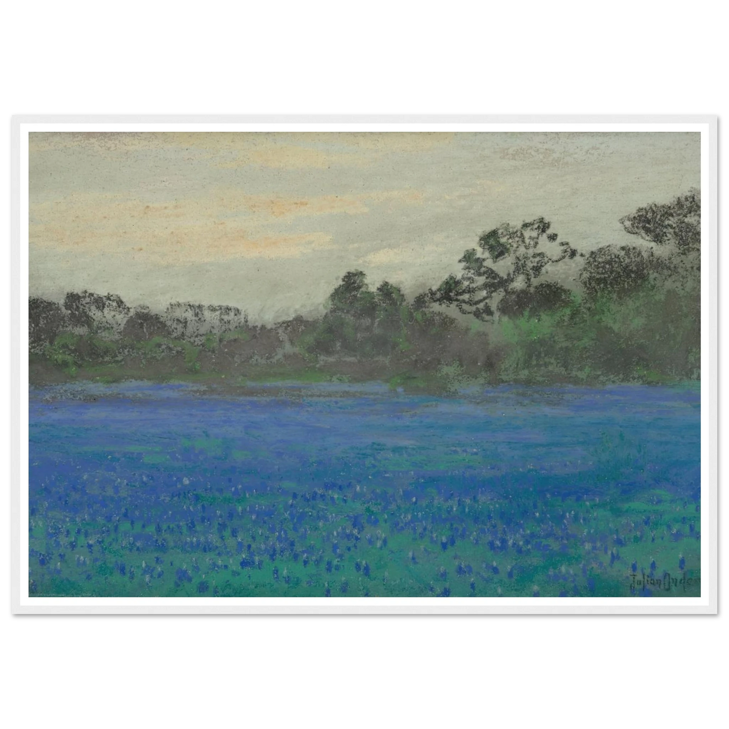 Bluebonnet Field (1921) Art Print | Julian Onderdonk-Quipham Collections