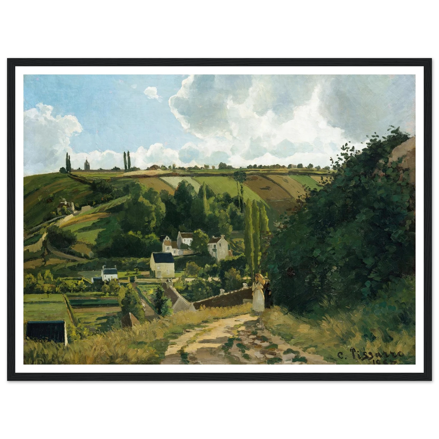 Jalais Hill, Pontoise (1867) Art Print | Camille Pissarro-Quipham Collections