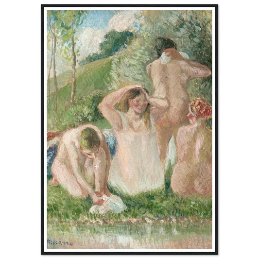 Groupe de baigneuses (circa 1901) Art Print | Camille Pissarro-Quipham Collections