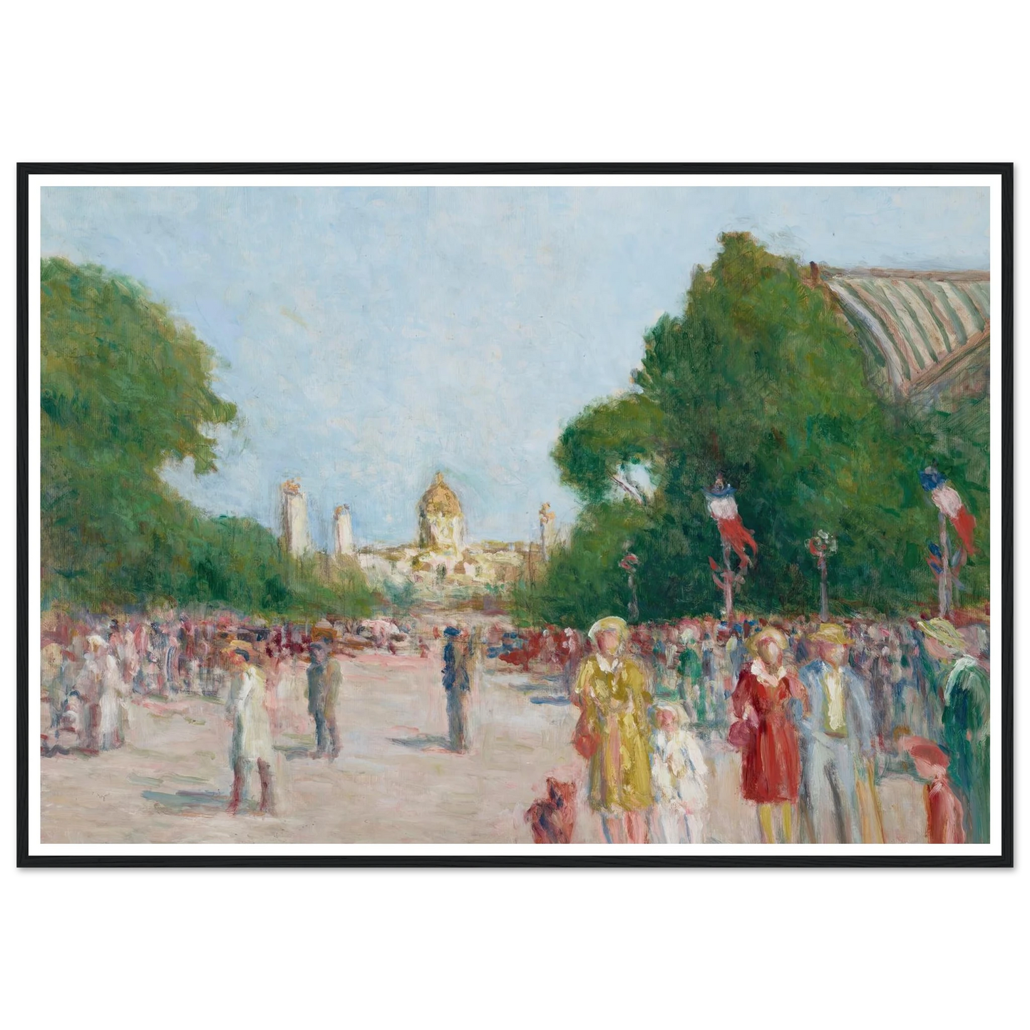 L’avenue Winston-Churchill, Paris Art Print | Maximilien Luce-Quipham Collections