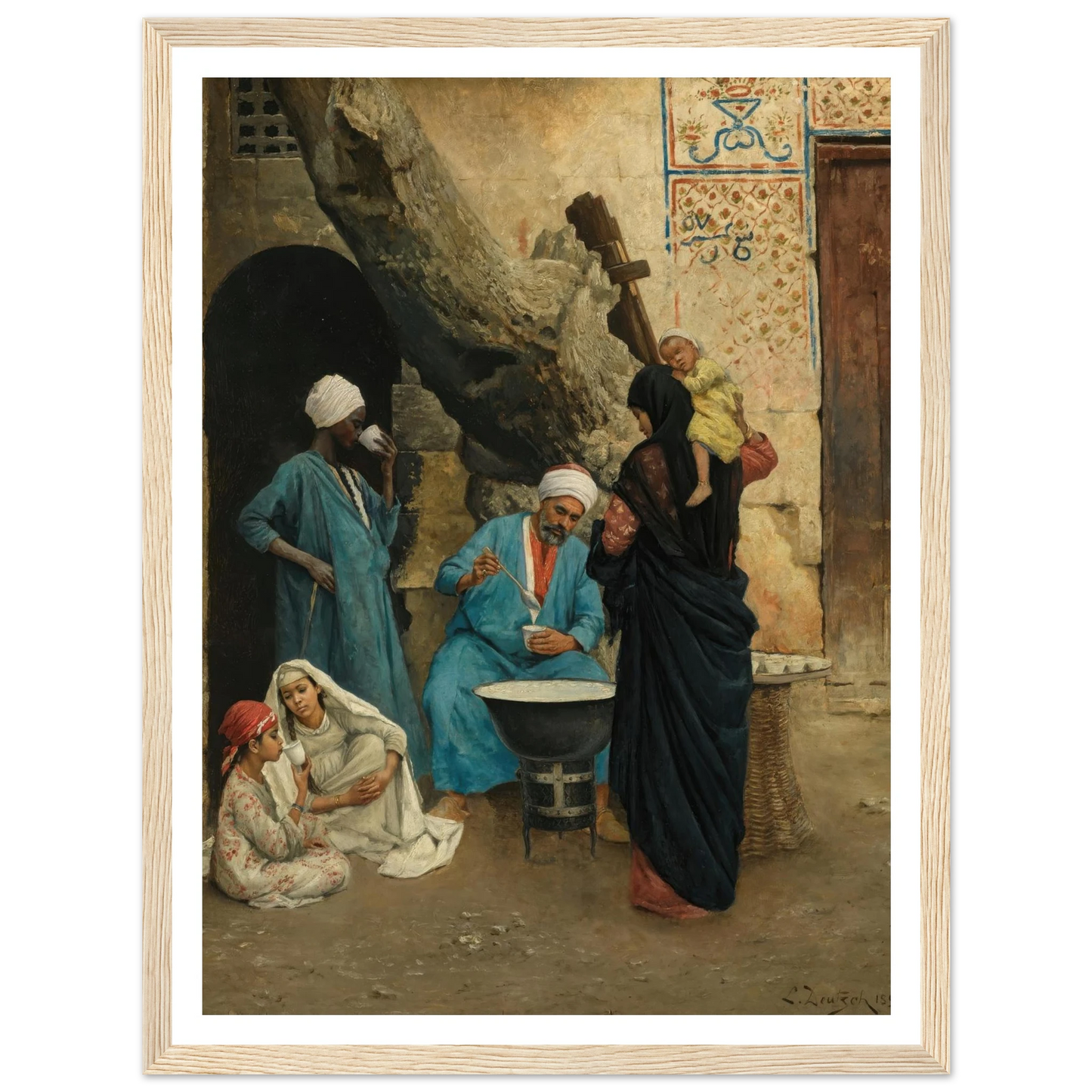A Refreshing Drink (1891) Art Print | Ludwig Deutsch-Quipham Collections