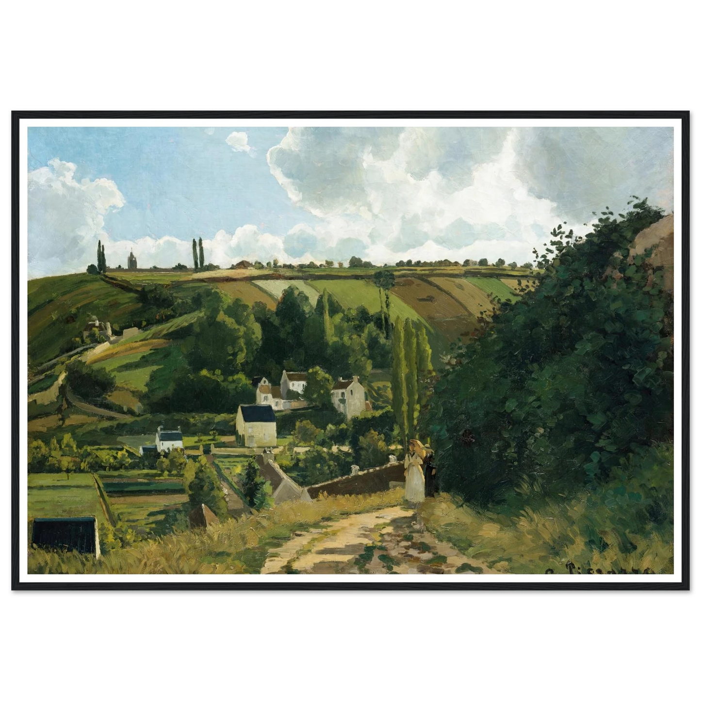 Jalais Hill, Pontoise (1867) Art Print | Camille Pissarro-Quipham Collections