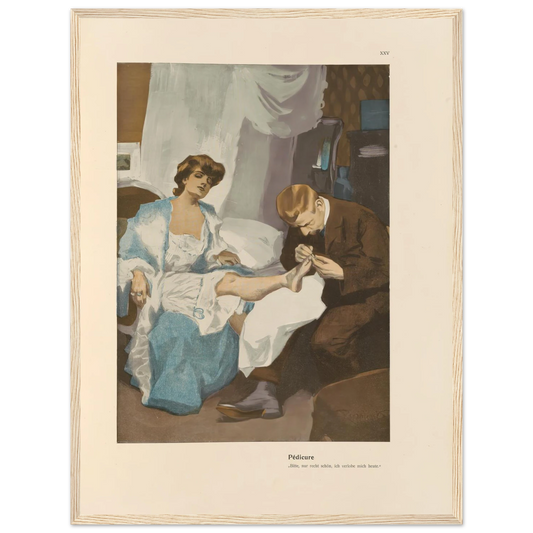 Pedicure (1908) Art Print | Ferdinand Freiherr von Reznicek-Quipham Collections