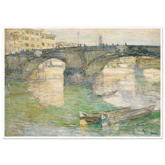 Ponte Santa Trinità (1897) Art Print | Childe Hassam-Quipham Collections