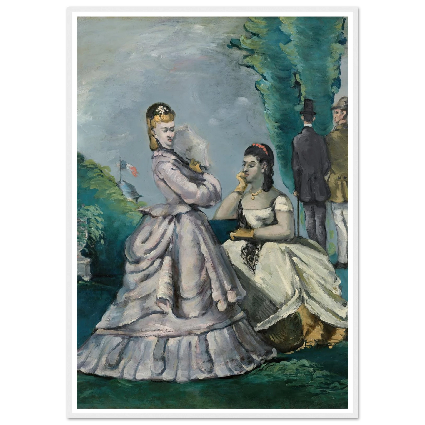 La Conversation (1870-1871) Art Print | Paul Cezanne-Quipham Collections