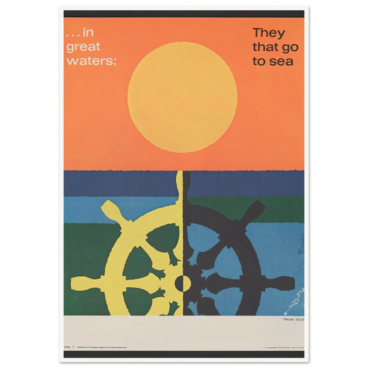 In great water; … Psalms 107_23 (1963) Art Print | Joseph Binder-Quipham Collections