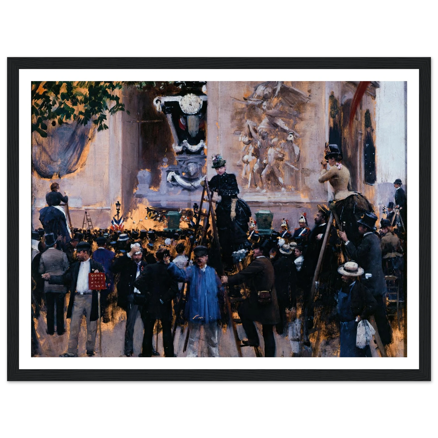Les funérailles de Victor Hugo, place de l’Étoile (1er juin 1885) (1885) Art Print | Jean Beraud-Quipham Collections
