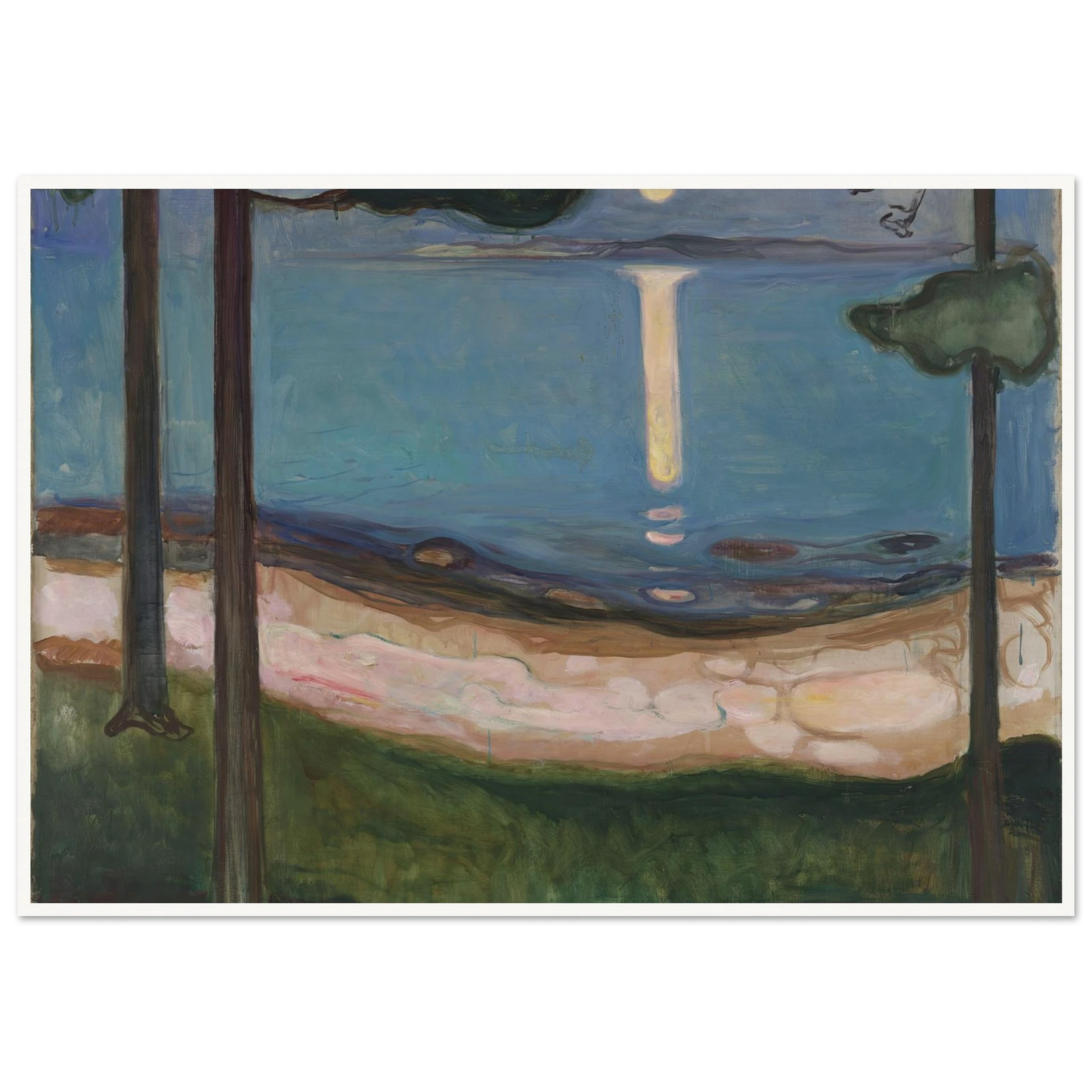 Moonlight (1895) Art Print | Edvard Munch-Quipham Collections