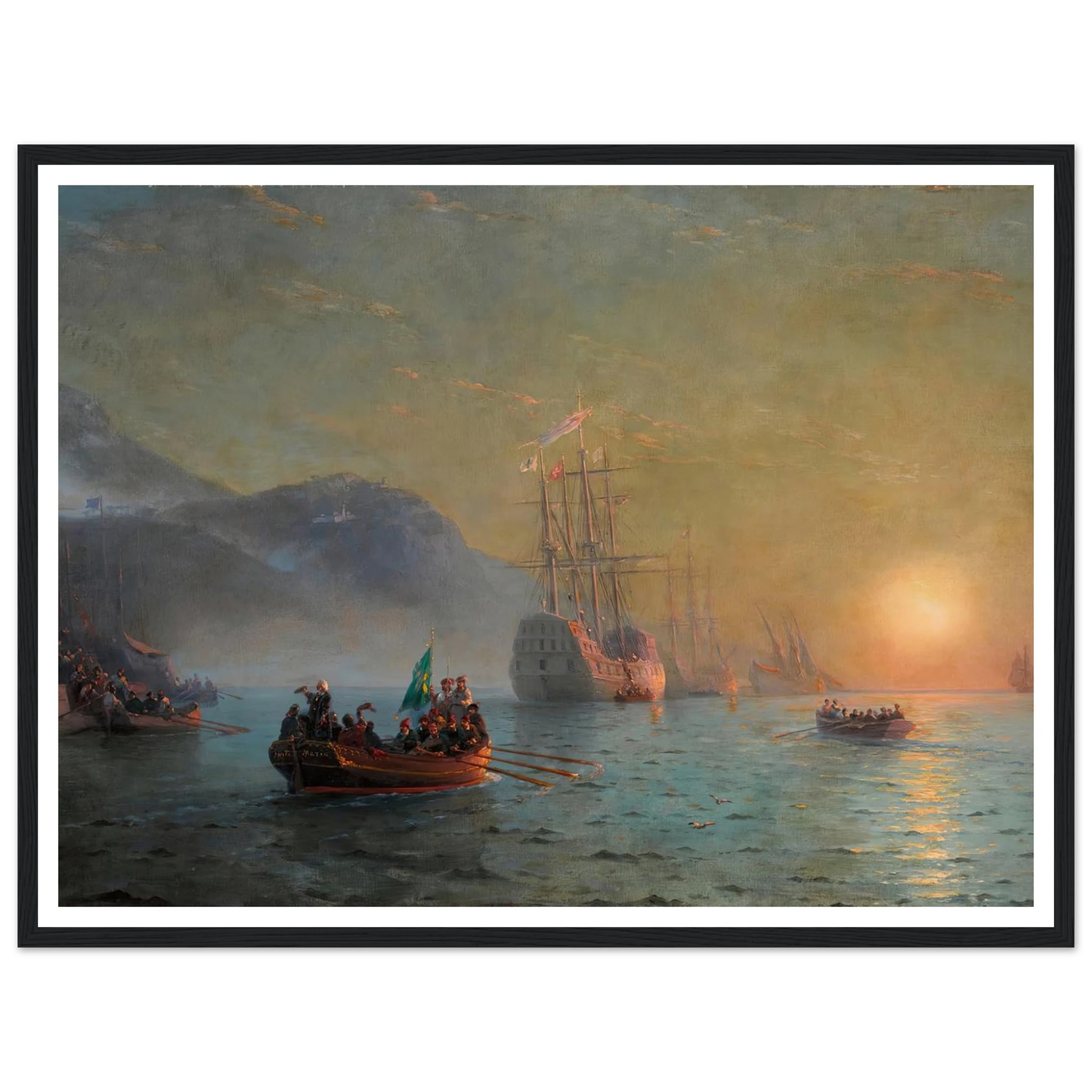 Columbus’ Farewell before Starting on his Voyage from Port Palos in Spain (1892) Art Print | Ivan Konstantinovich Aivazovsky-Quipham Collections