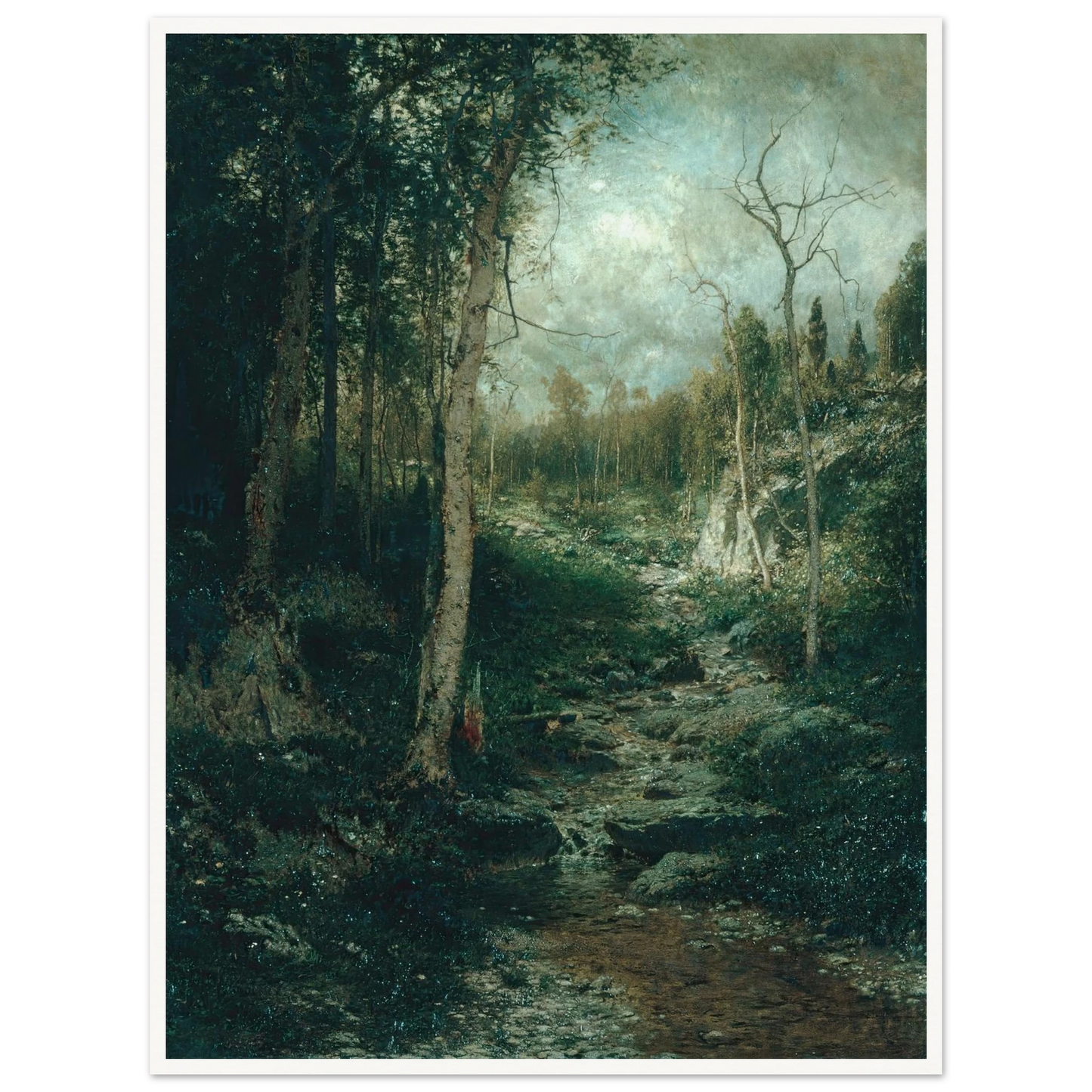 An Old Clearing (1881) Art Print | Alexander Helwig Wyant-Quipham Collections