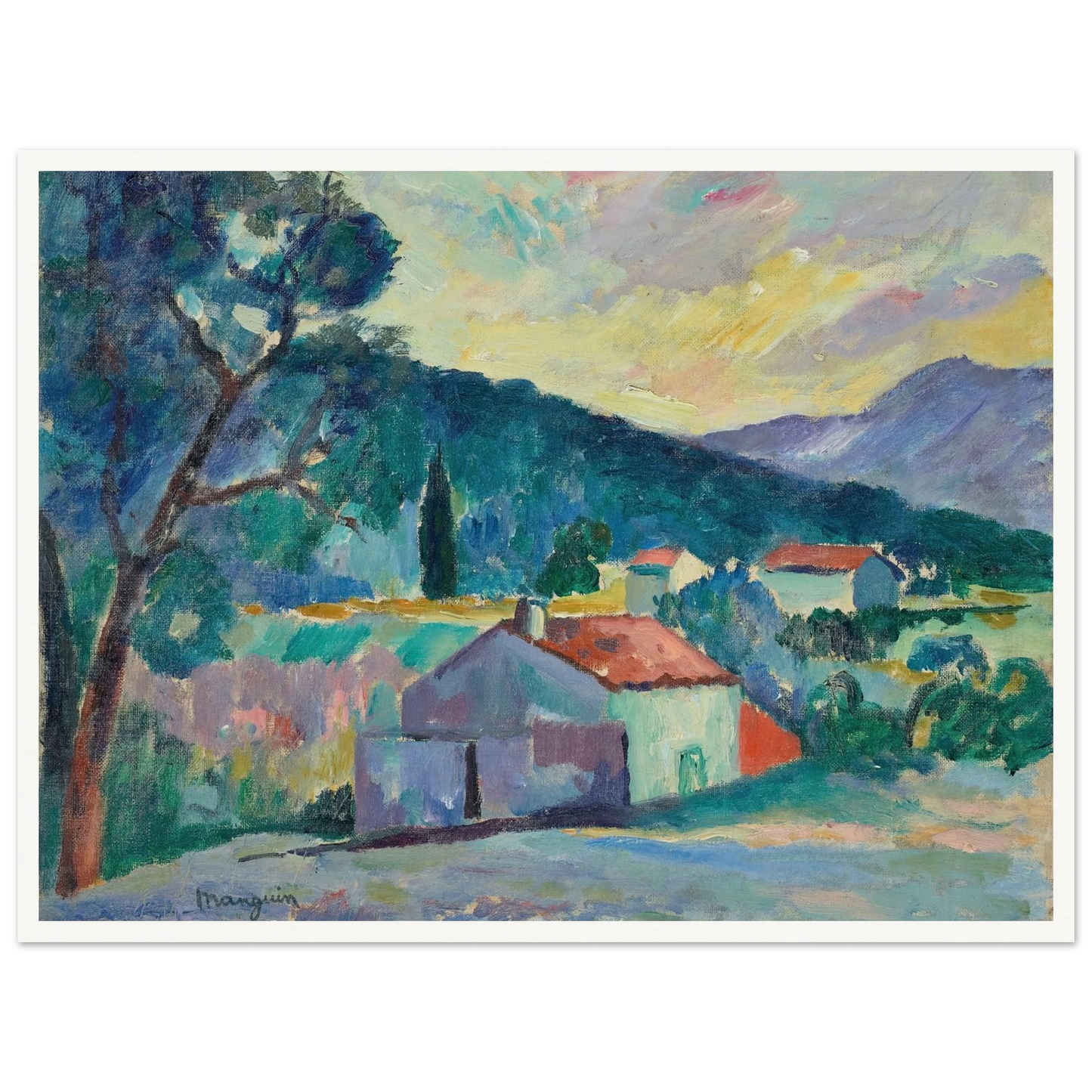Le Mas à Saint-Tropez (1905) Art Print | Henri Manguin-Quipham Collections