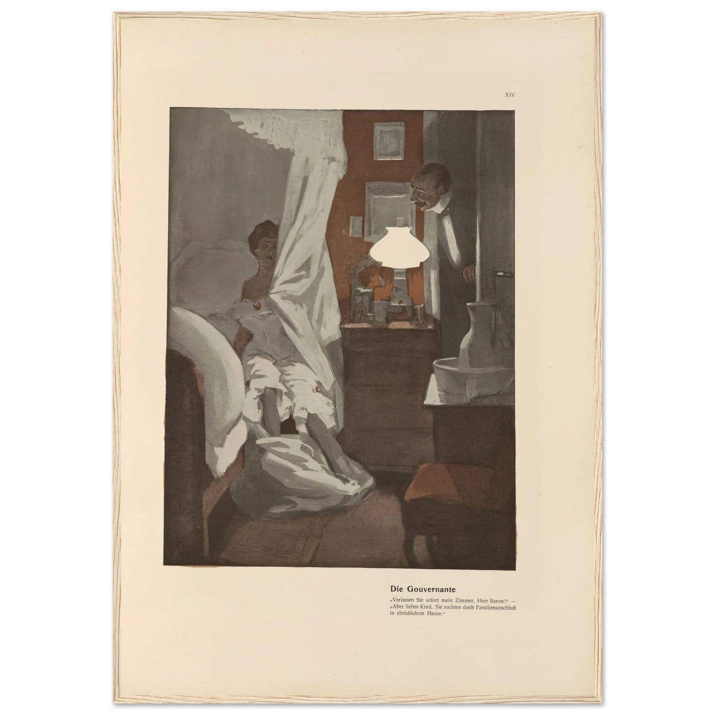 Die Gouvernante (1908) Art Print | Ferdinand Freiherr von Reznicek-Quipham Collections