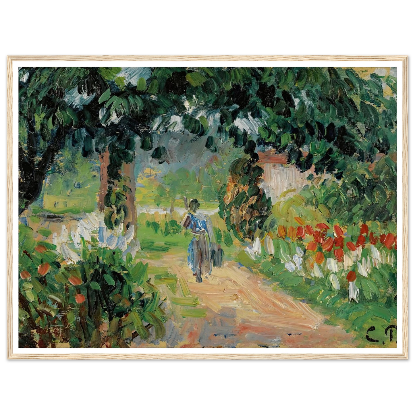 L’allée Du Jardin D’eragny (circa 1899) Art Print | Camille Pissarro-Quipham Collections