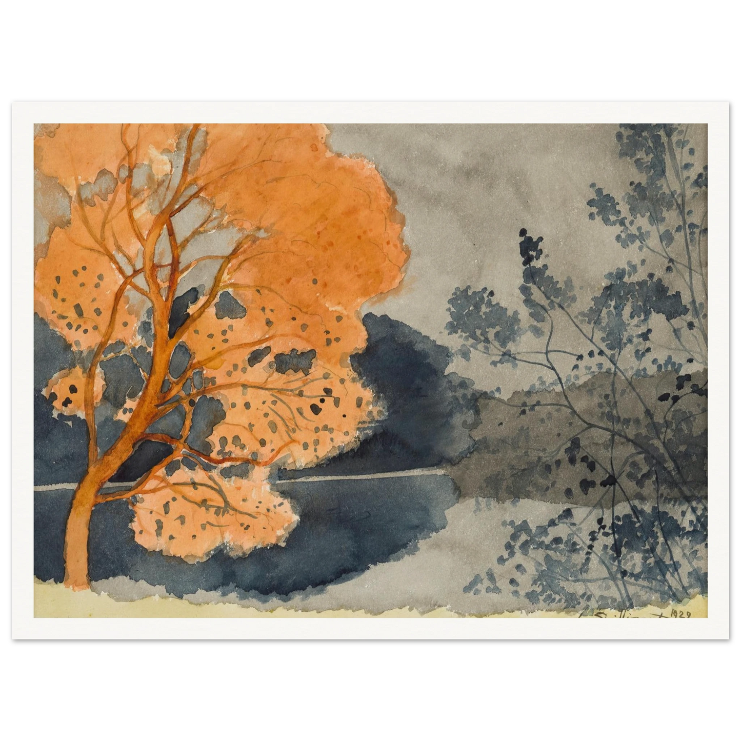 Etang en automne Art Print | Leon Spilliaert-Quipham Collections