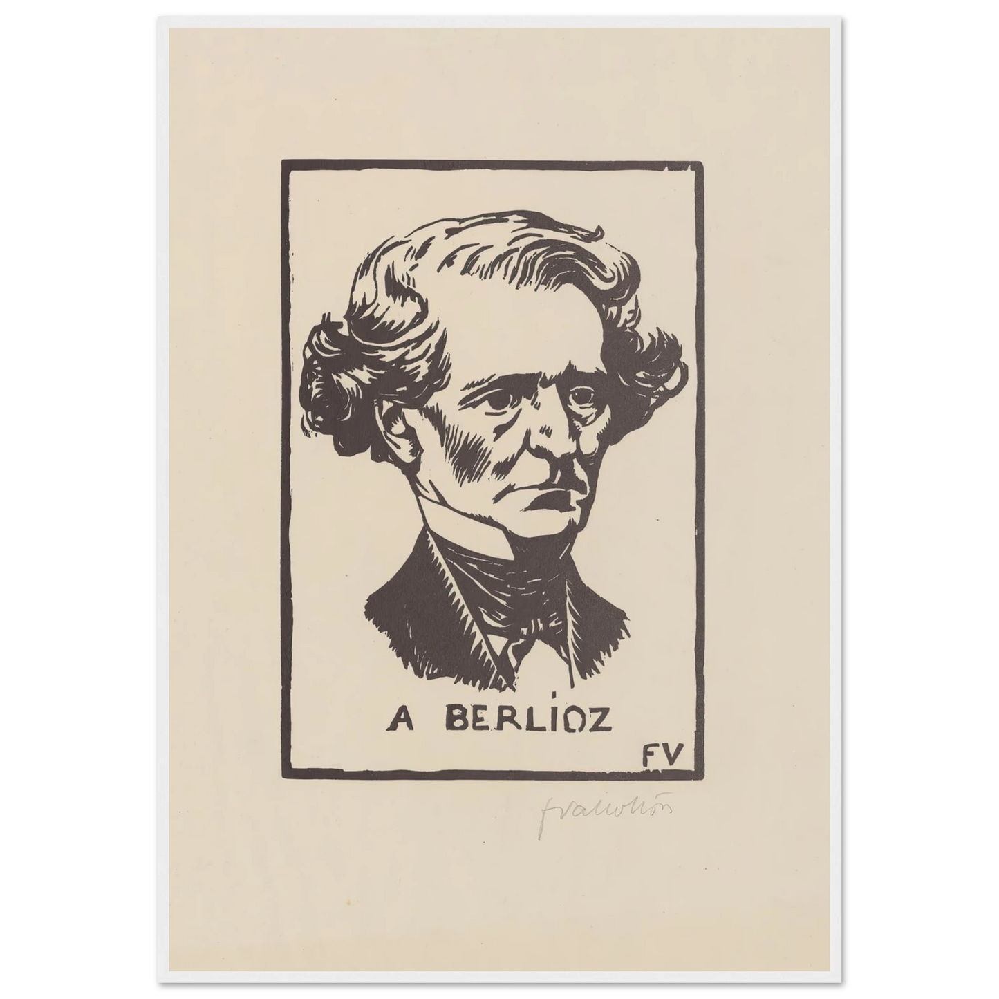 A Berlioz (1891) Art Print | Felix Vallotton-Quipham Collections